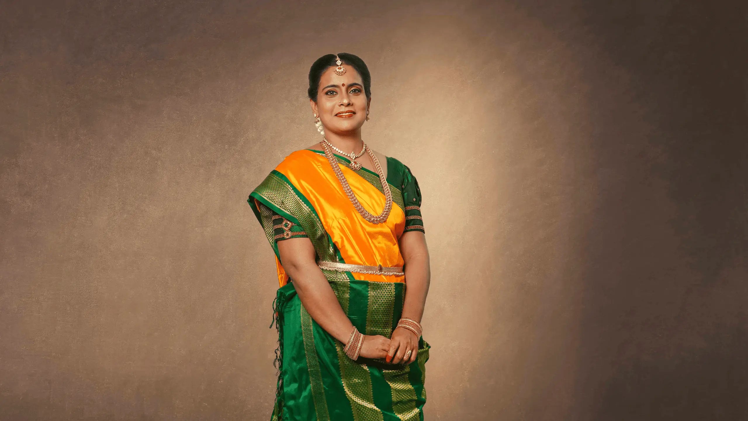 9 yards top saree iyer style