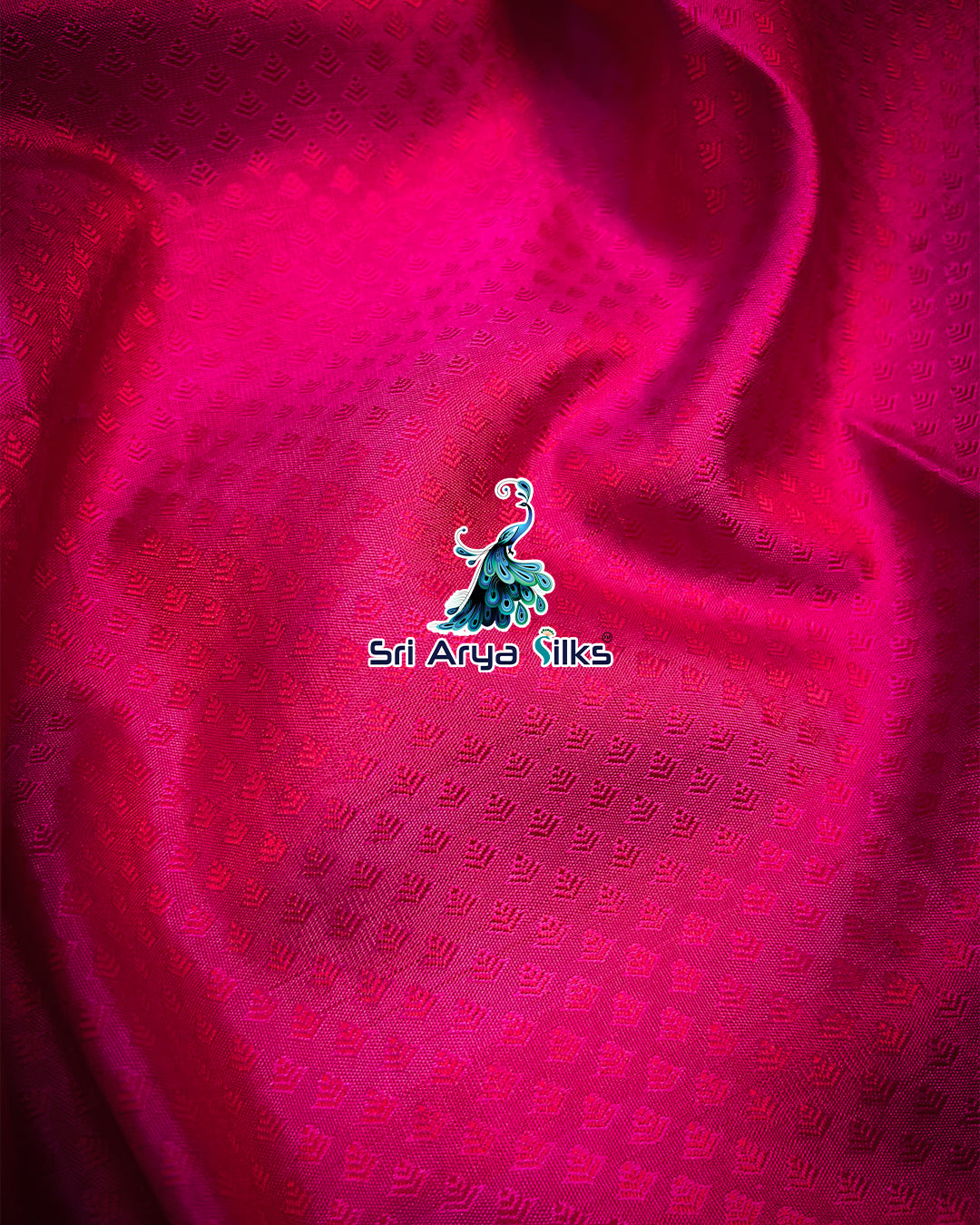 Pink Korvai Contrast Silk Saree With Copper Sulphate Blue Blouse & Buttas Pattern