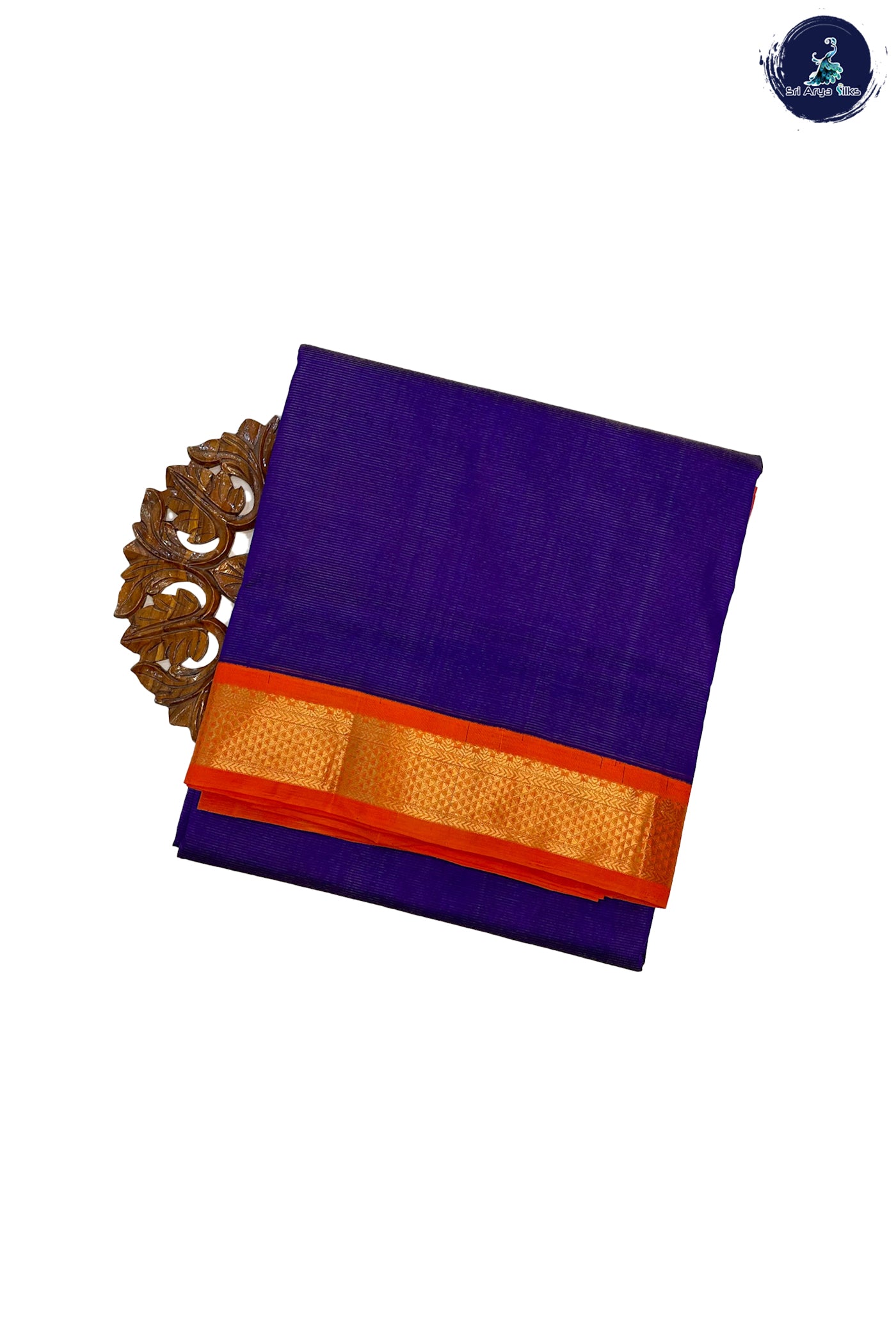 Violet Vaira Oosi Saree With Vaira Oosi Pattern