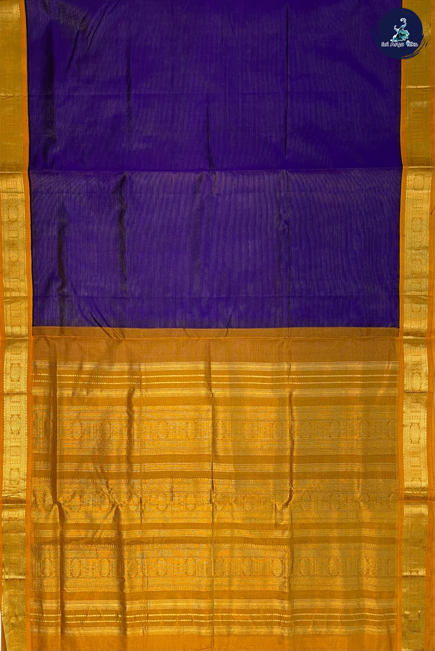 Violet Vaira Oosi Saree With Vaira Oosi Pattern