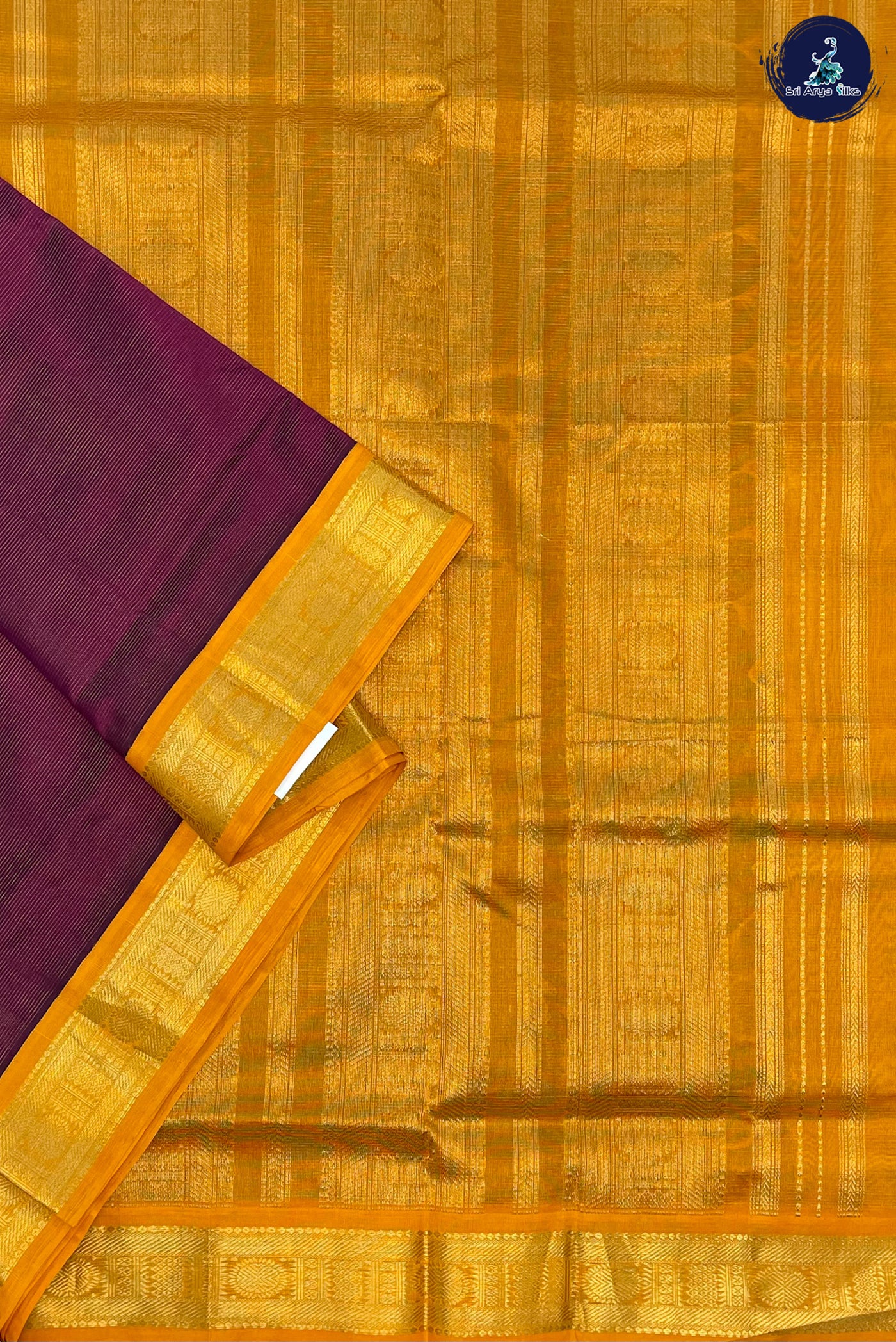 Wine Vaira Oosi Saree With Vaira Oosi Pattern
