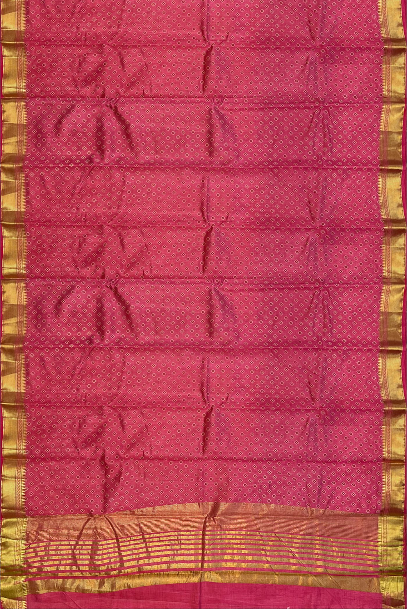 Pink Office Wear Saree With Printed Pattern