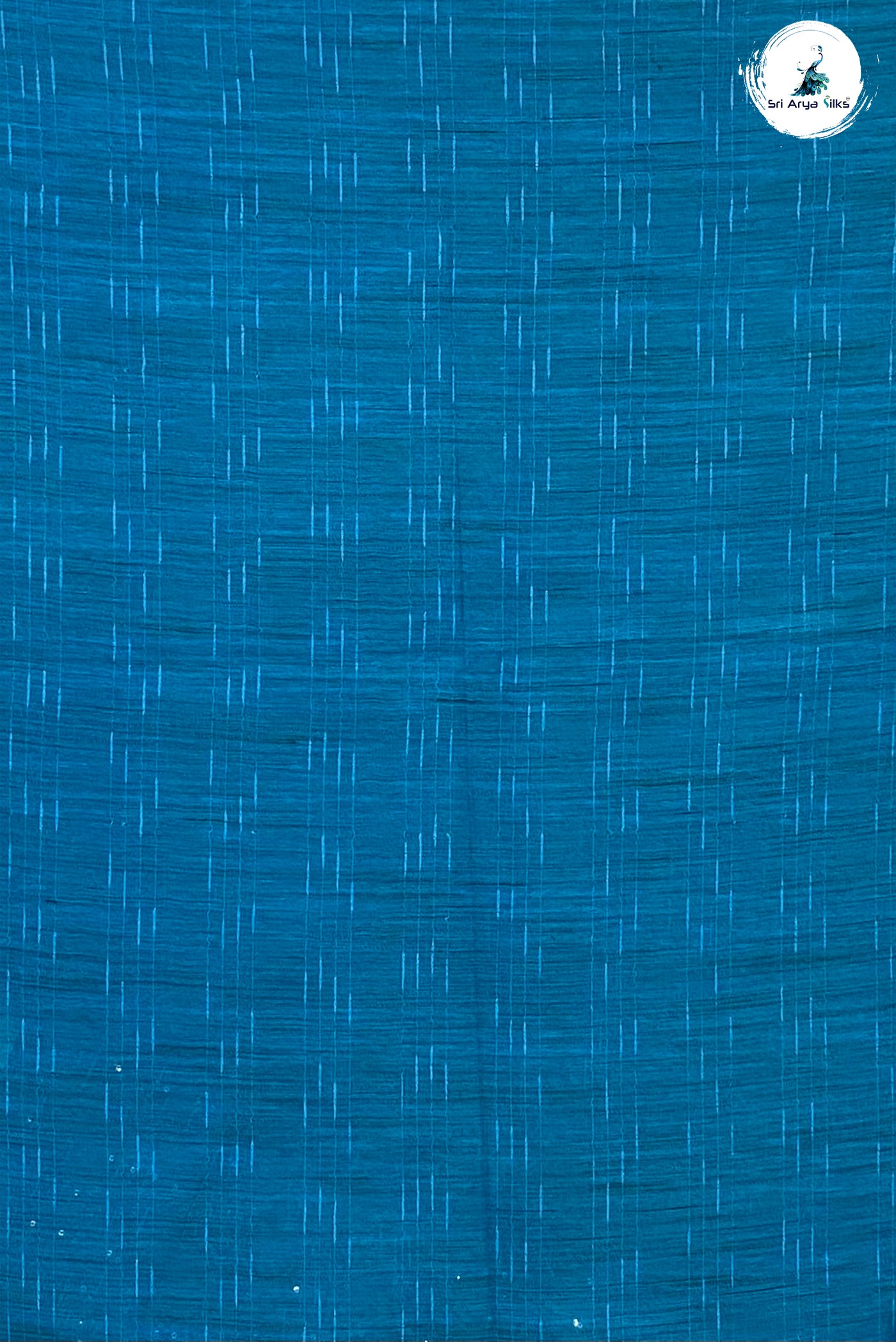 Blue Linen Saree With Checked Pattern