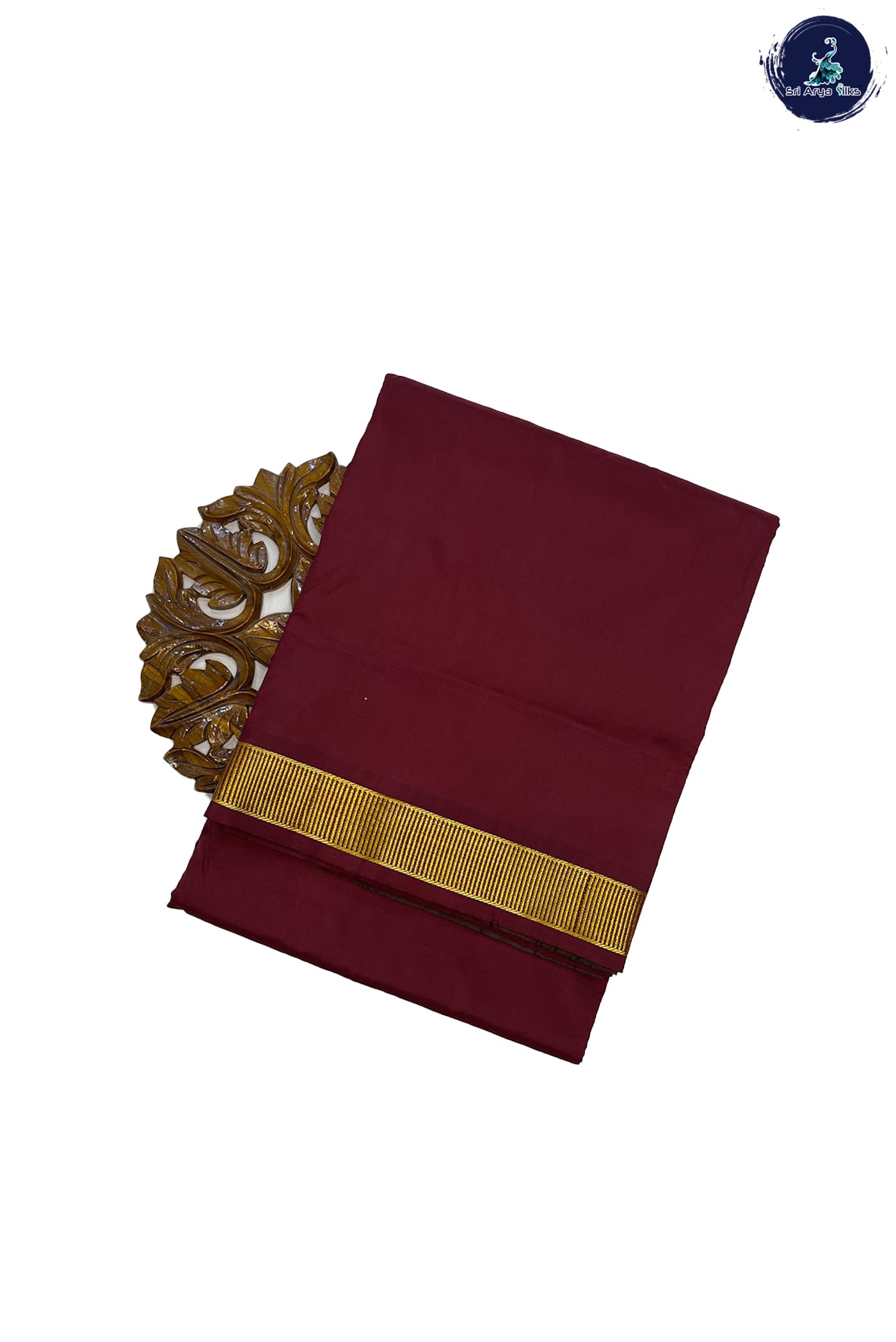 Arakku Madisar Semi Silk Saree With Plain Pattern