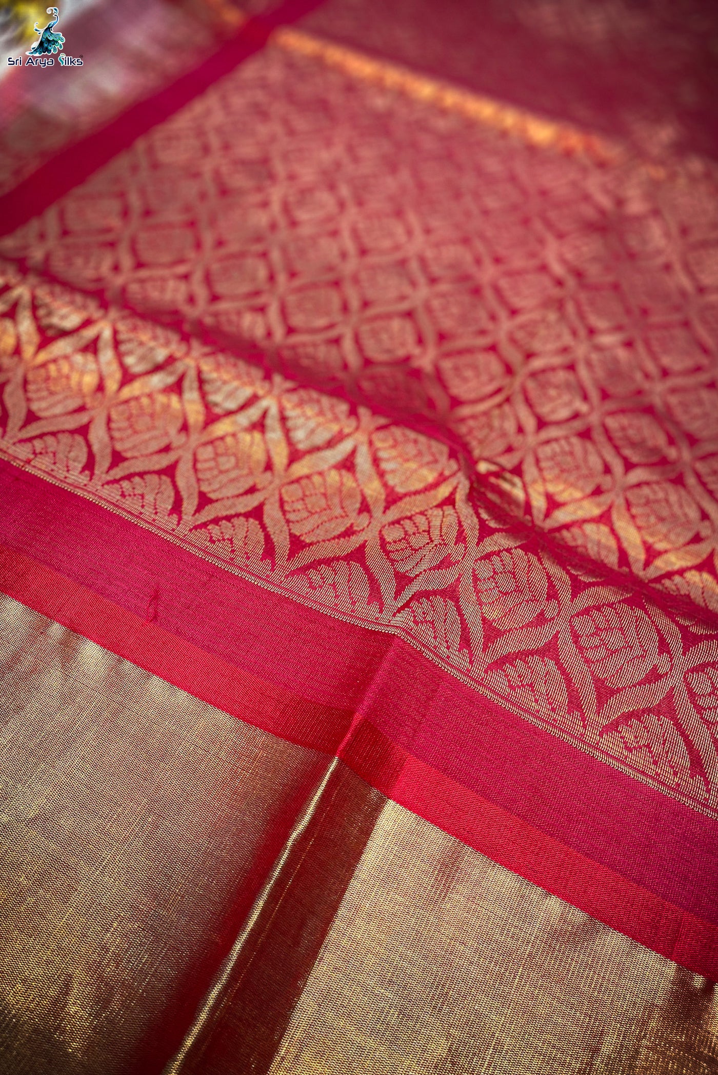 Fawn Korvai Silk Cotton Saree With Kalamkari Pattern
