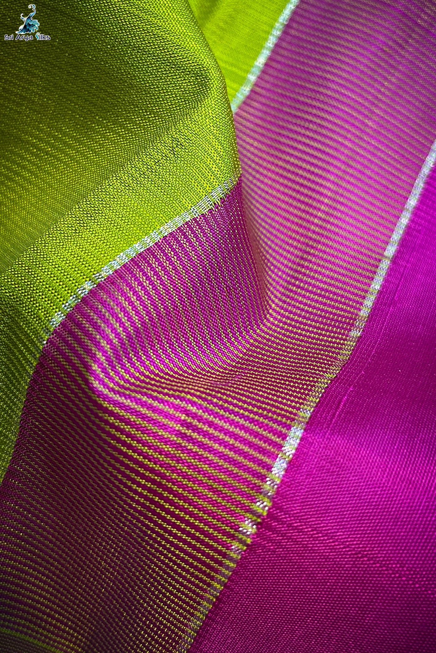 Lime Green Brocade Pure Kanchivaram Silk Saree
