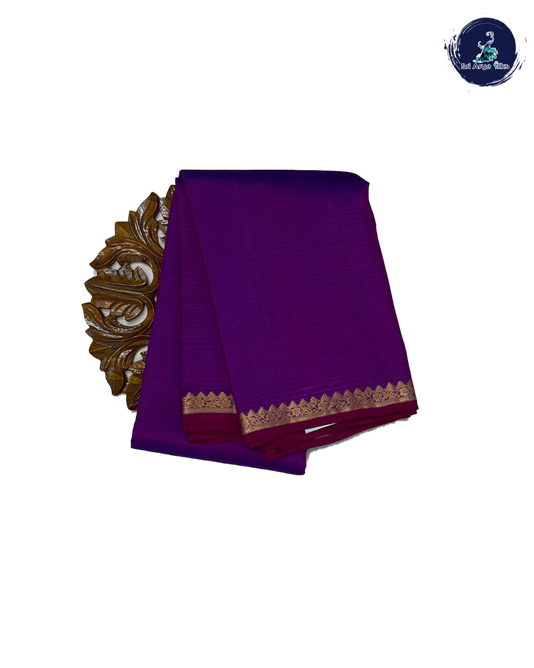 Purple and Majenta Pure Kanchipuram Silk Saree