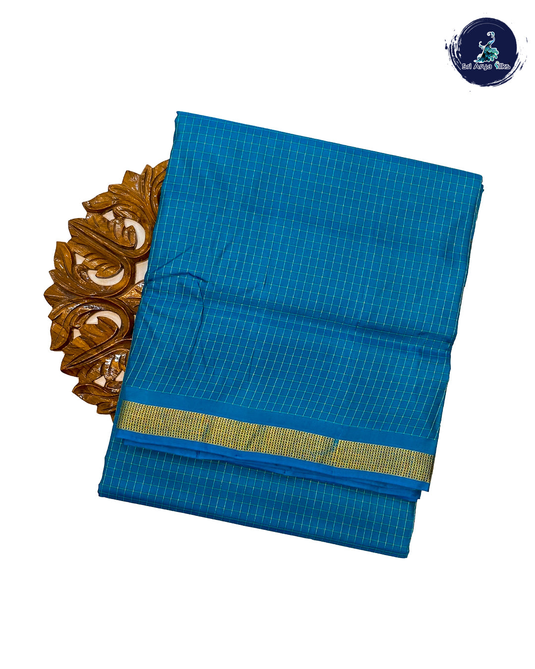 Blue Pure Kanjivaram 10yards Silk Madisar Saree