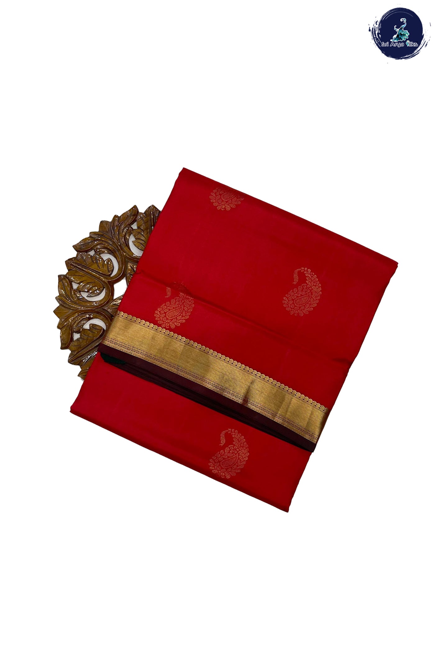 Arakku Madisar 10 Yards Silk Saree With Zari Buttas Pattern