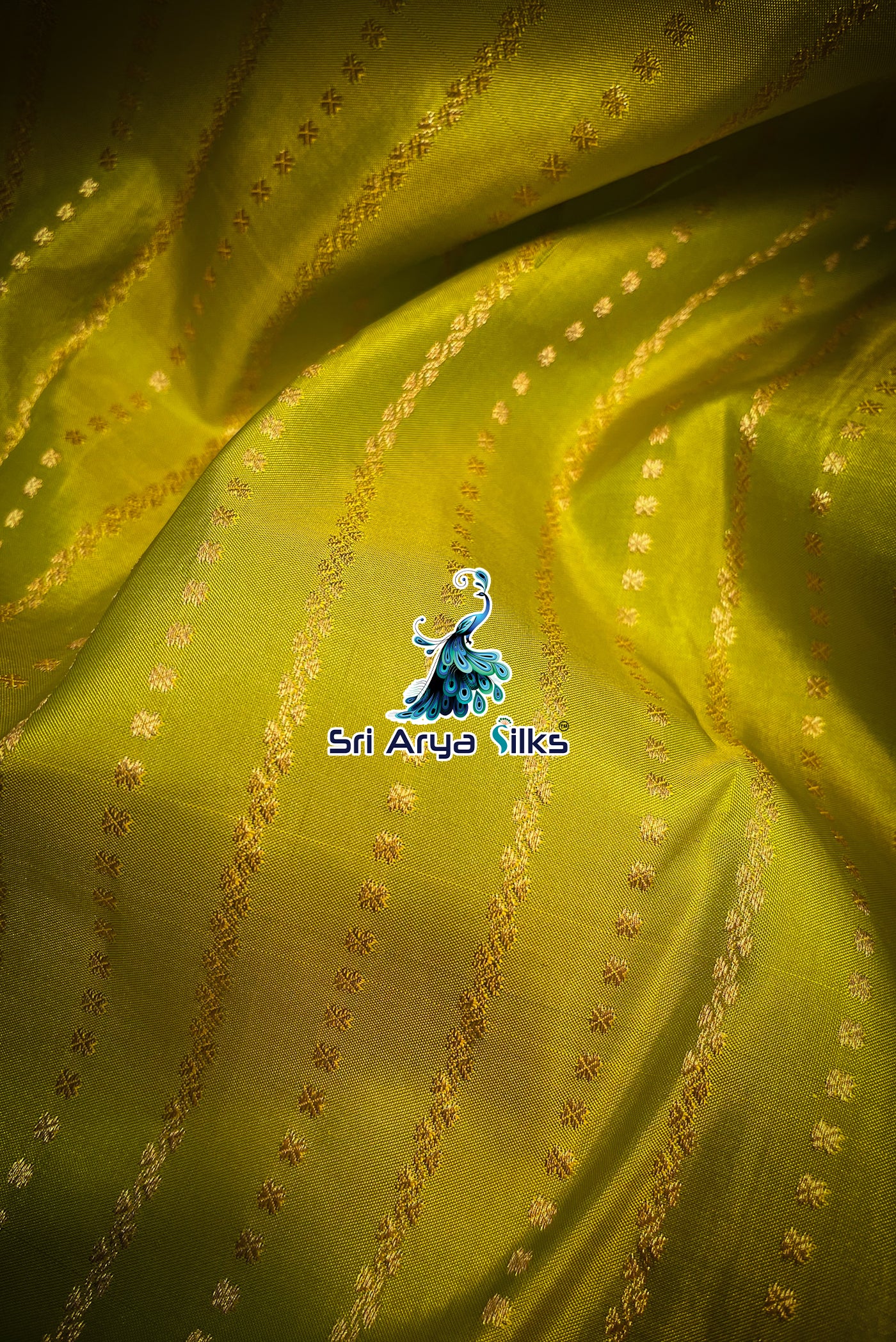 Light Green and Teal Blue Kanchipuram silk saree