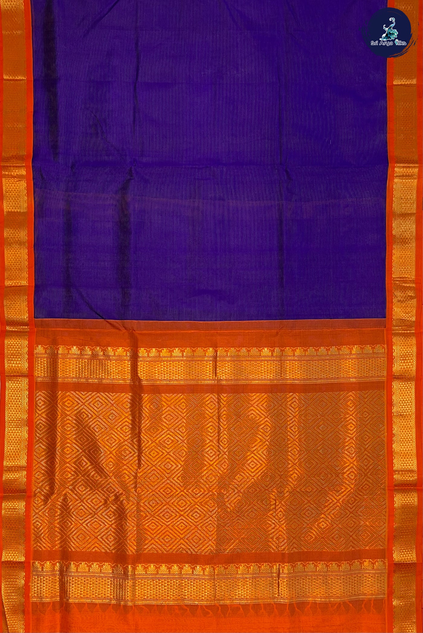 Violet Vaira Oosi Saree With Vaira Oosi Pattern