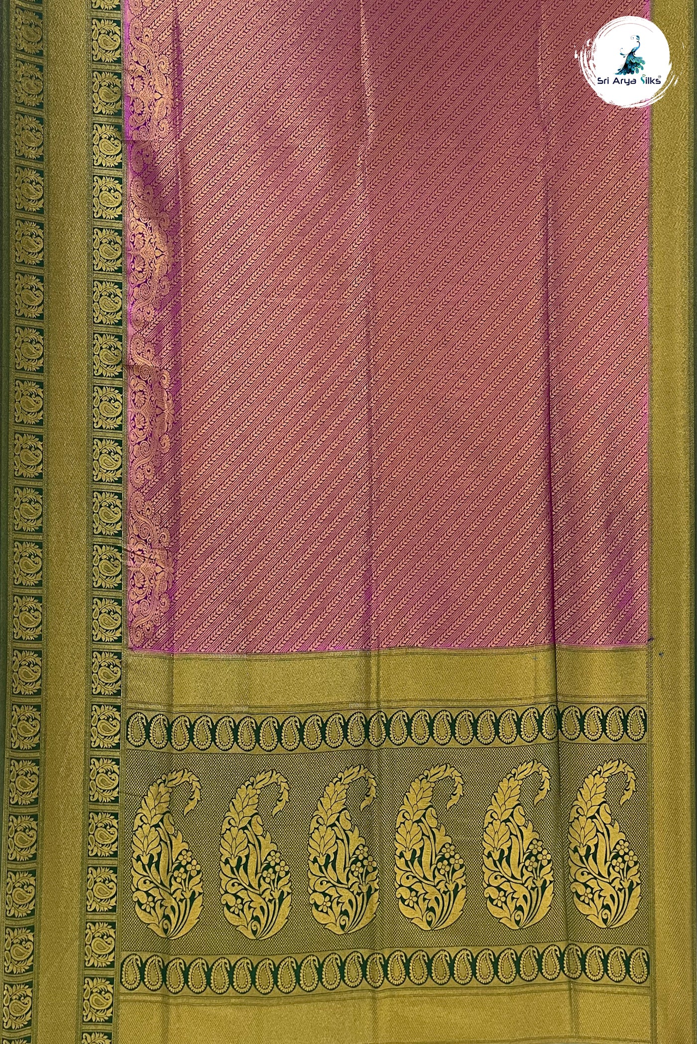 Dark Plum Semi Banarasi Saree With Jacquard Pattern