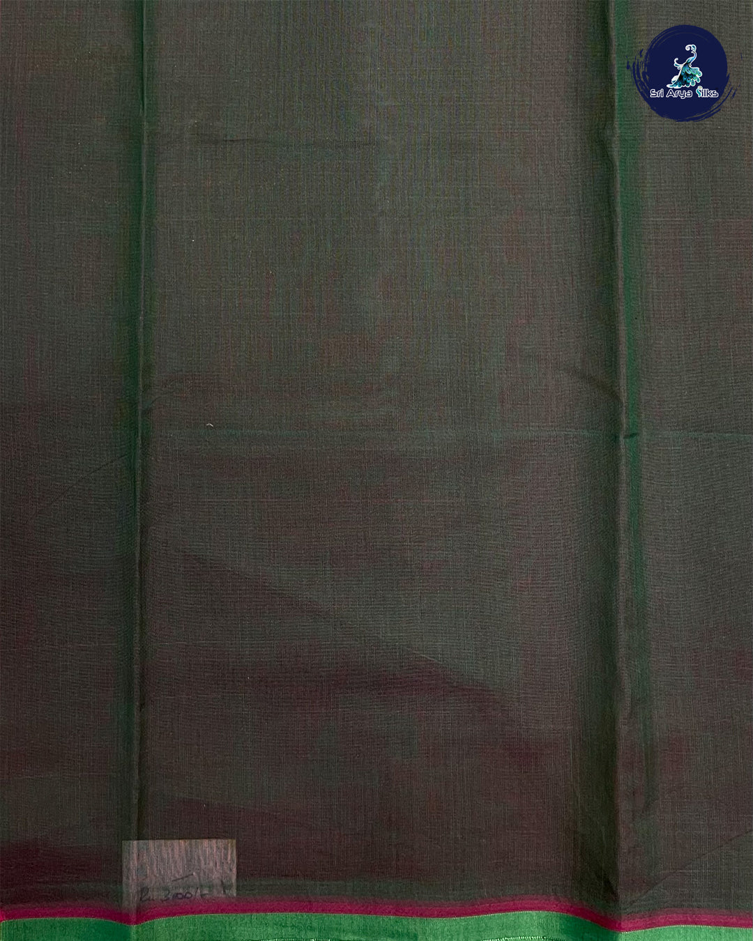 Orange and Green Semi Silk Cotton Saree