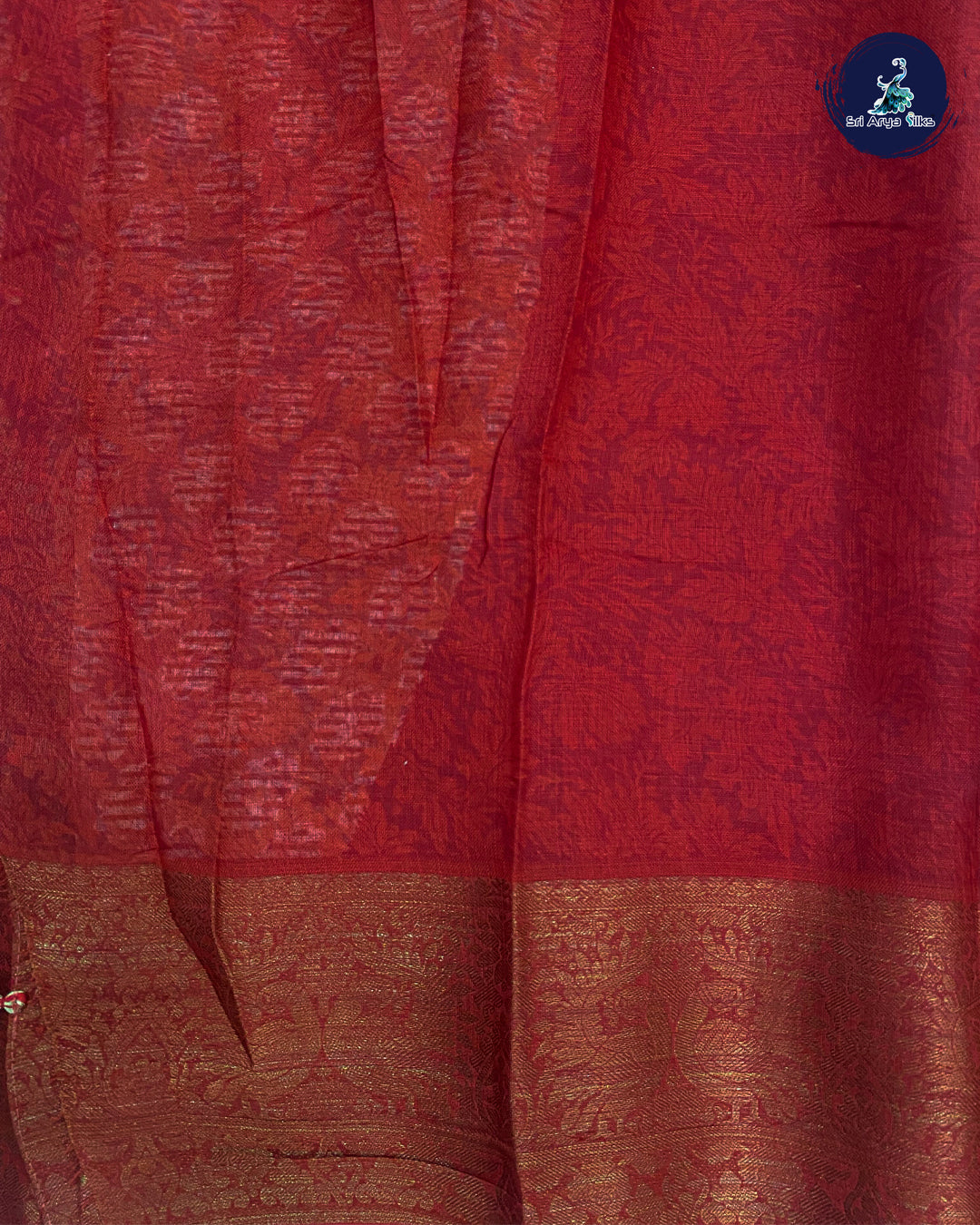 Louts Pink and Maroon Linen Cotton Saree