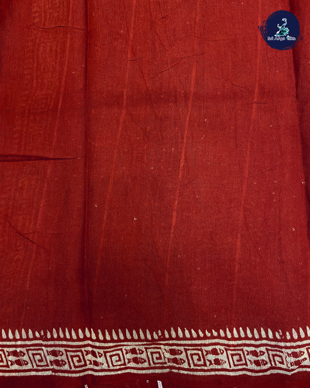 Black Casual Saree With Red Blouse & Stripes Pattern