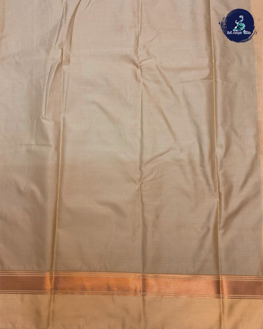 Semi Kanchipuram Silk Saree Blue and cream