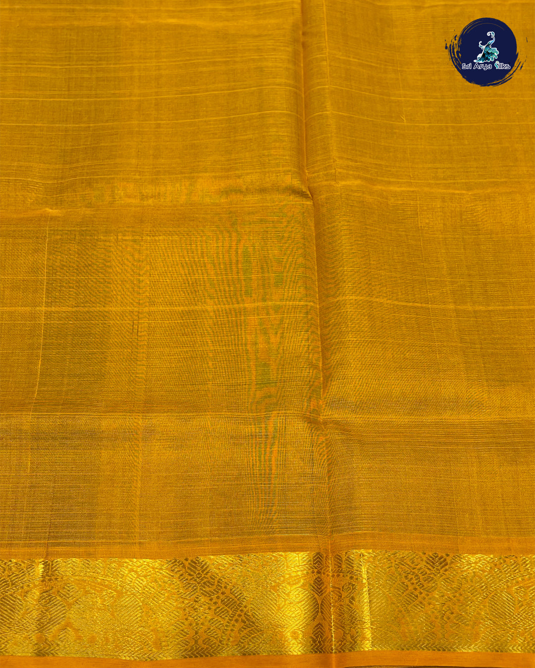 Bottle Green and Mustard Handloom Vairaoosi Silk Cotton Saree