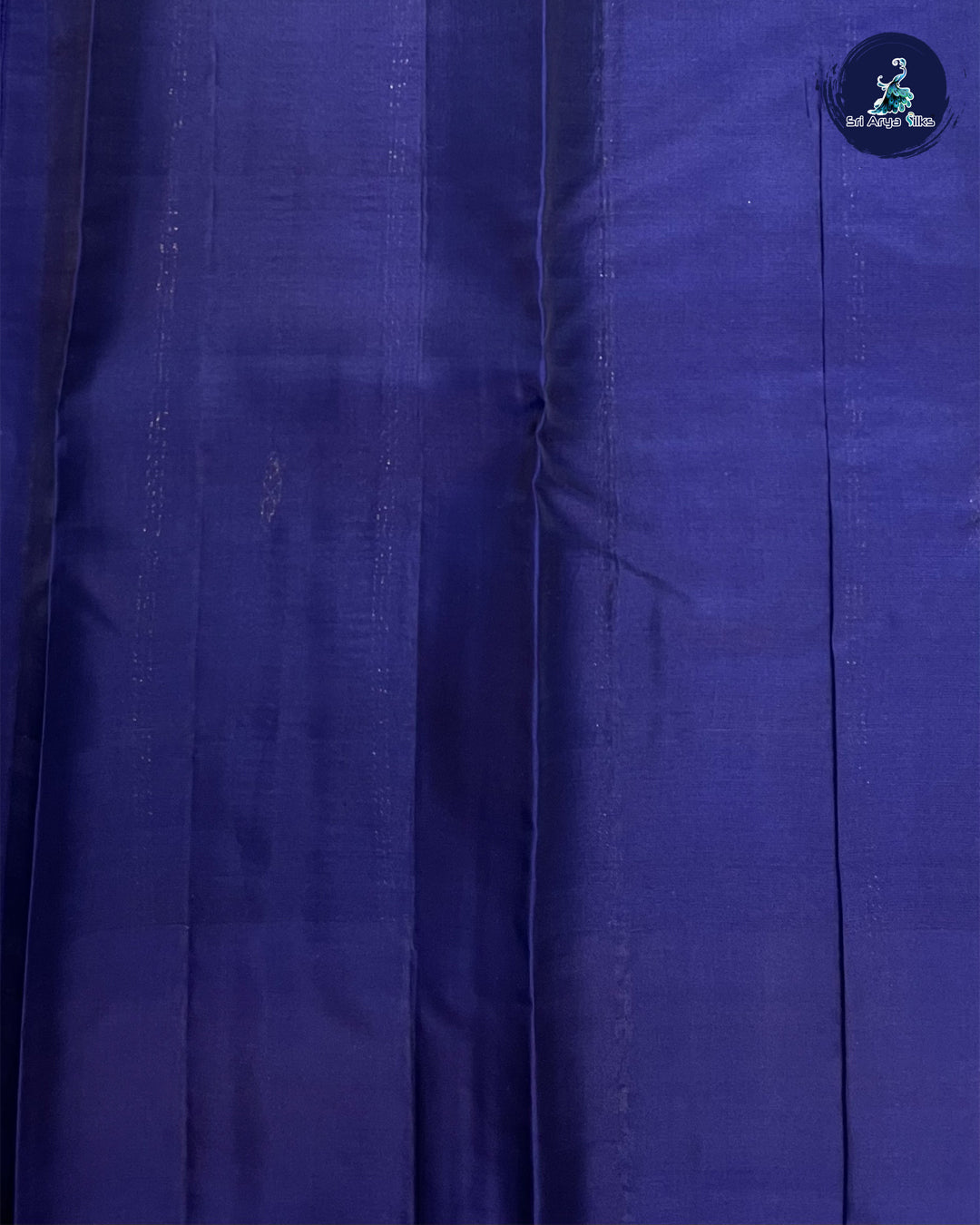 M S Blue and Navy Blue Pure Kanchipuram Silk Saree