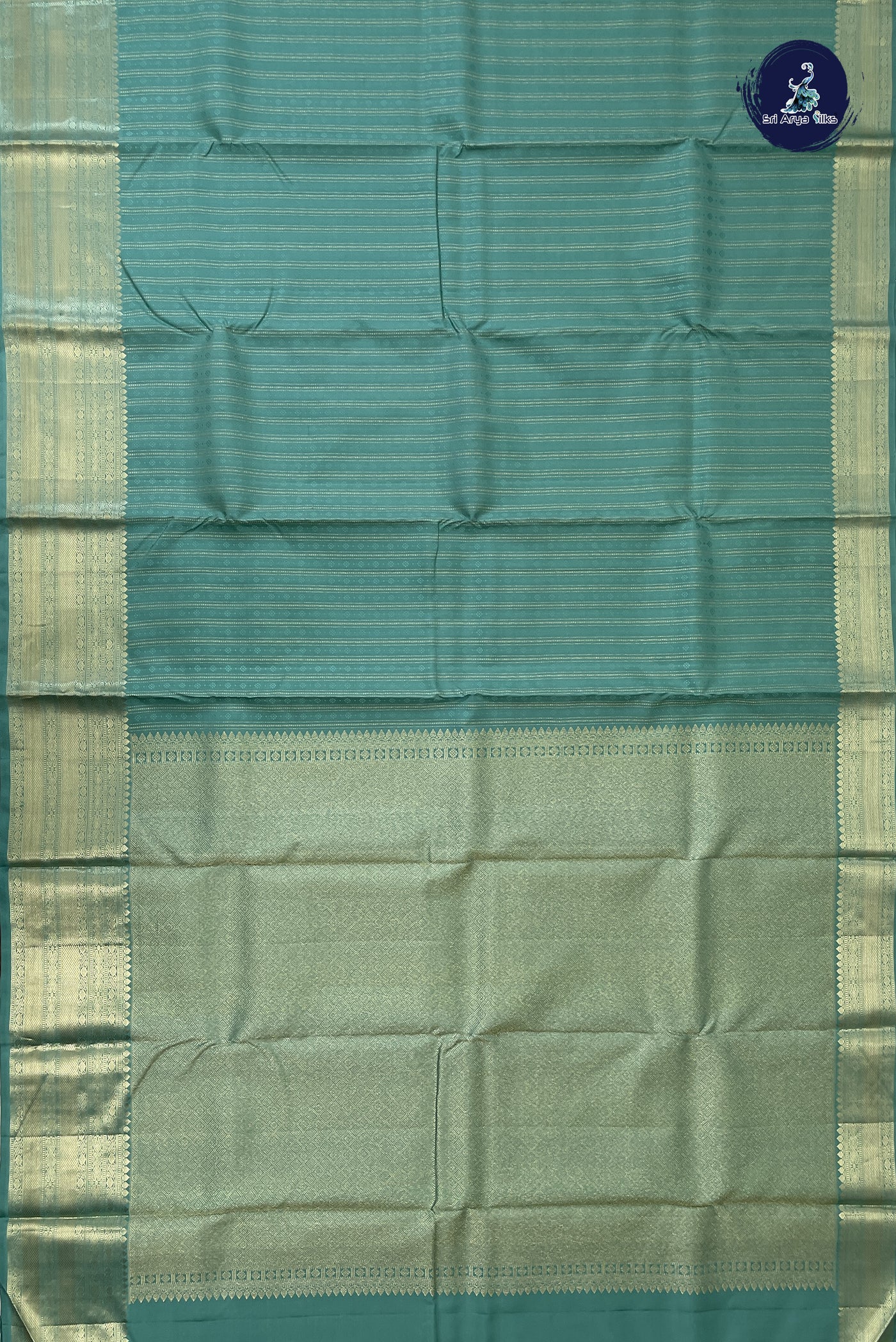 Pastel Green Bridal Silk Saree With Zari Woven Pattern