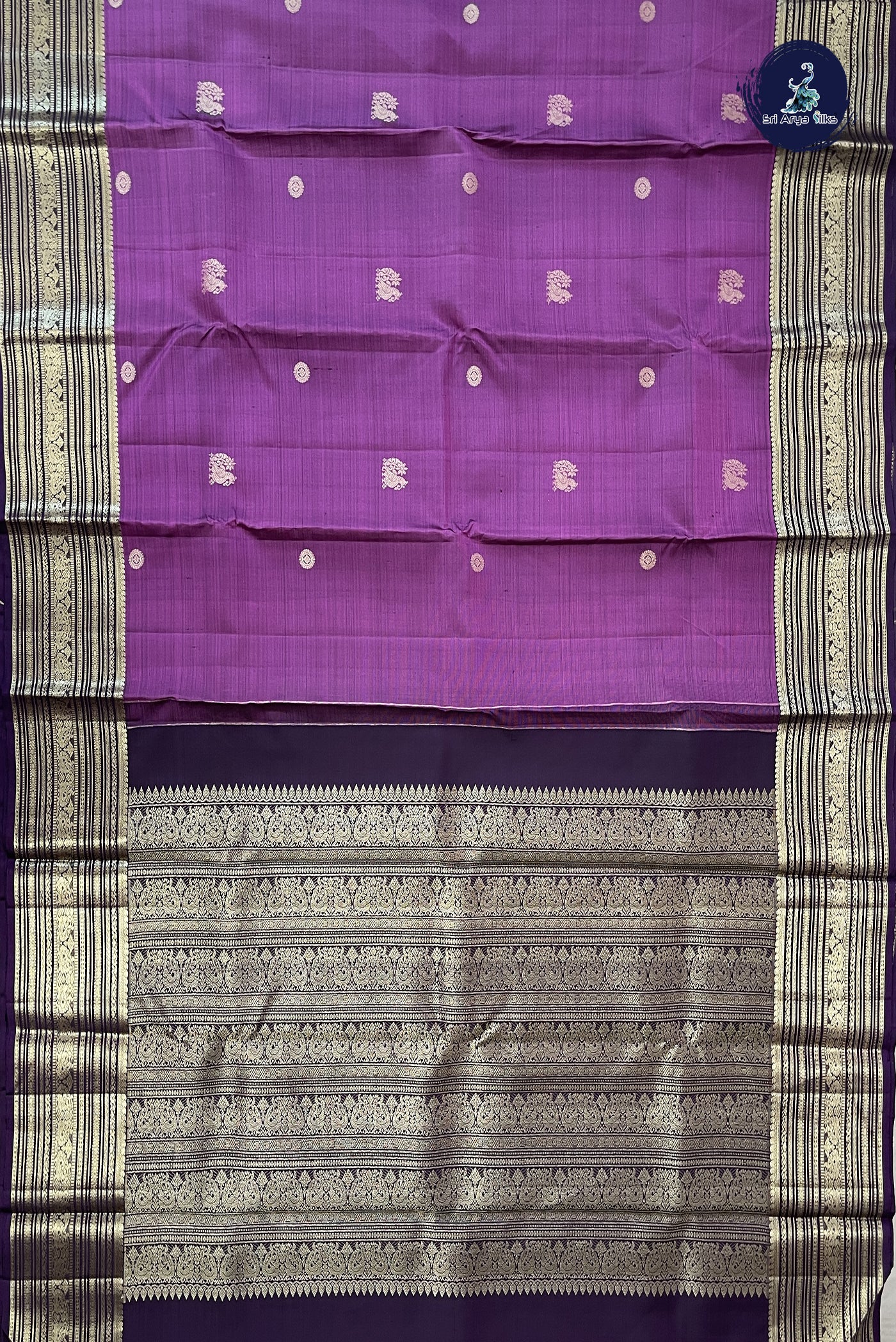 BeetRoot Shade Traditional Silk Saree With Zari Buttas Pattern