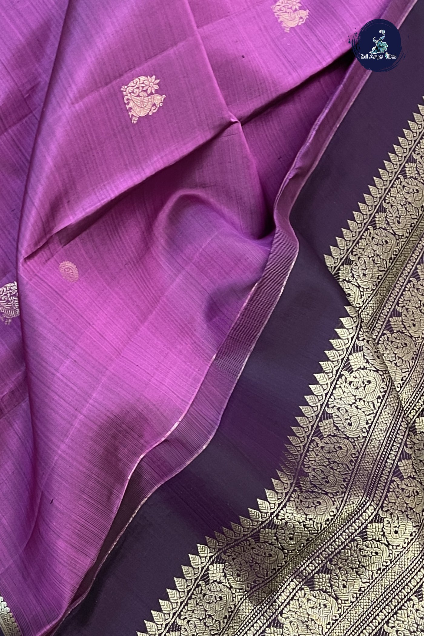 BeetRoot Shade Traditional Silk Saree With Zari Buttas Pattern