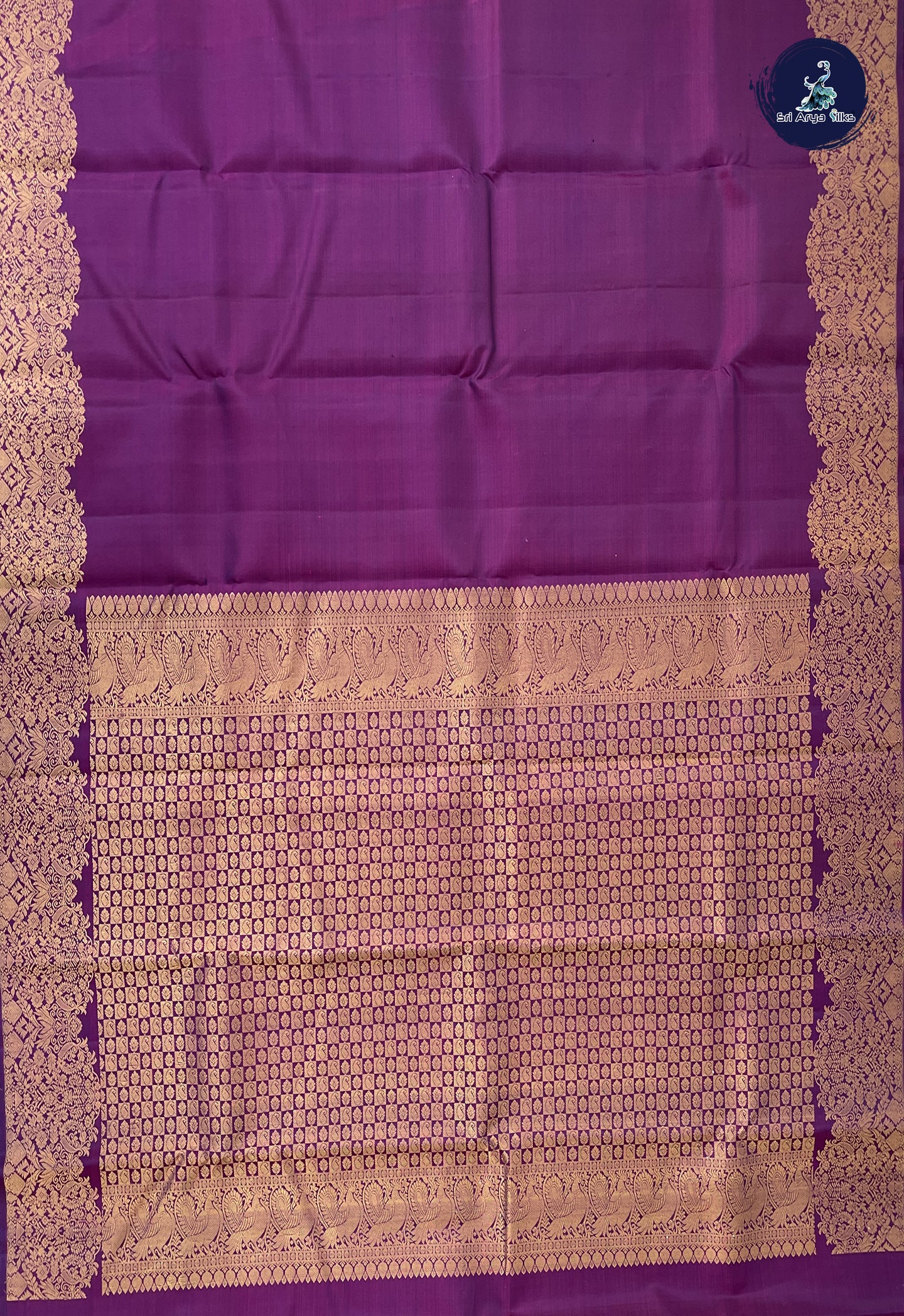 Jamun Traditional Silk Saree With Plain Pattern