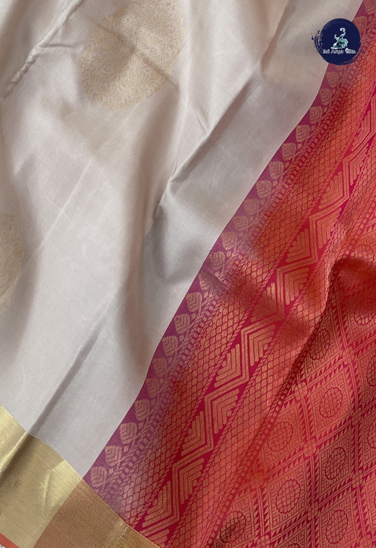 Beige Soft Silk Saree With Zari Buttas Pattern