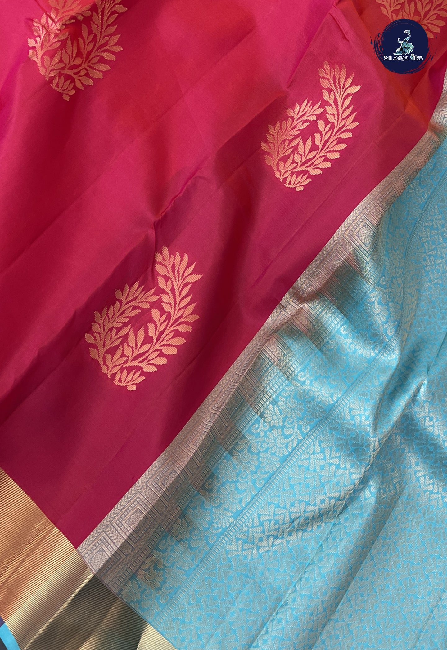 Pink Soft Silk Saree With Zari Buttas Pattern