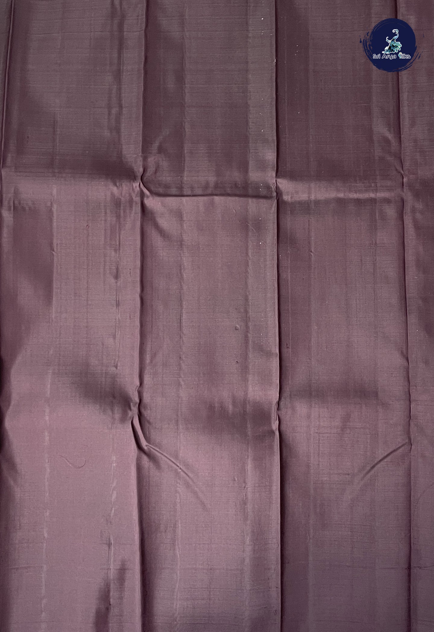 Silver Grey Korvai Contrast Silk Saree With Plain Pattern