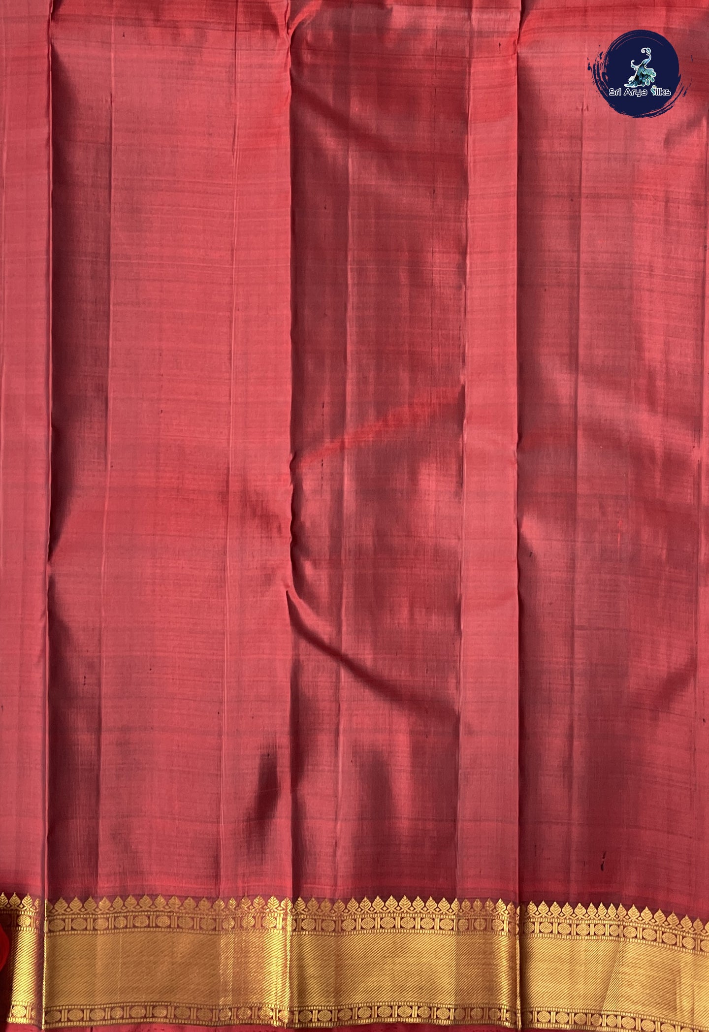 Dark Violet Brocade Silk Saree With Embossed Pattern