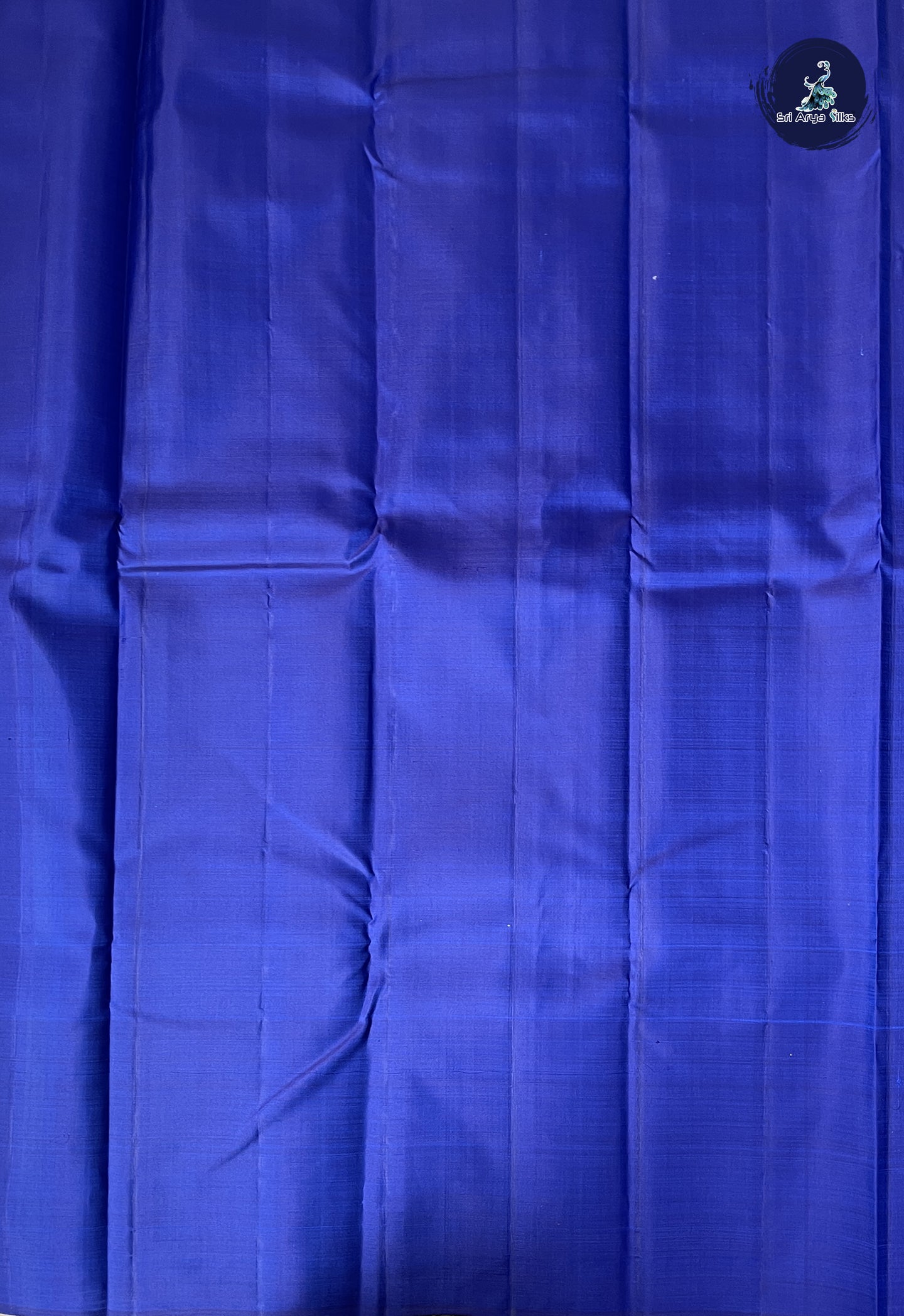 Dual Tone Blue Traditional Silk Saree With Stripes Pattern