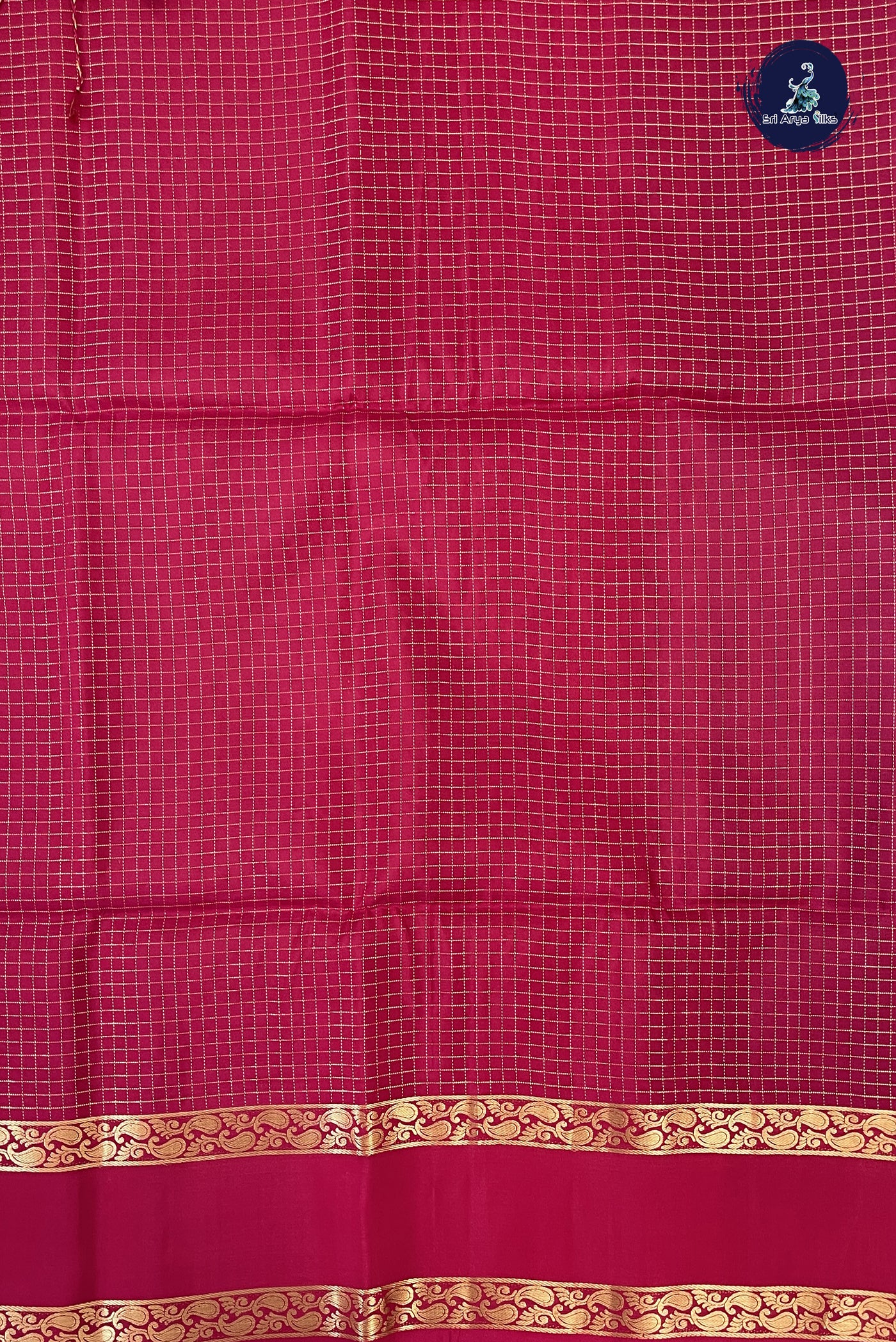 Copper Sulphate Blue Soft Silk Saree With Zari Checked Pattern