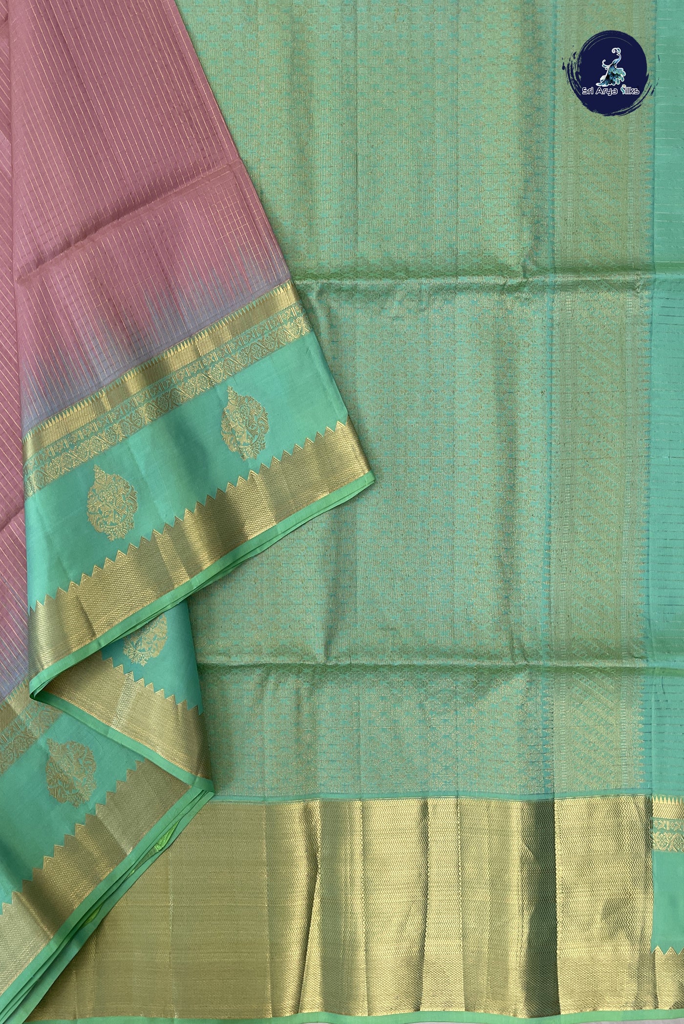 Light Pink Soft Silk Saree With Zari Checked Pattern
