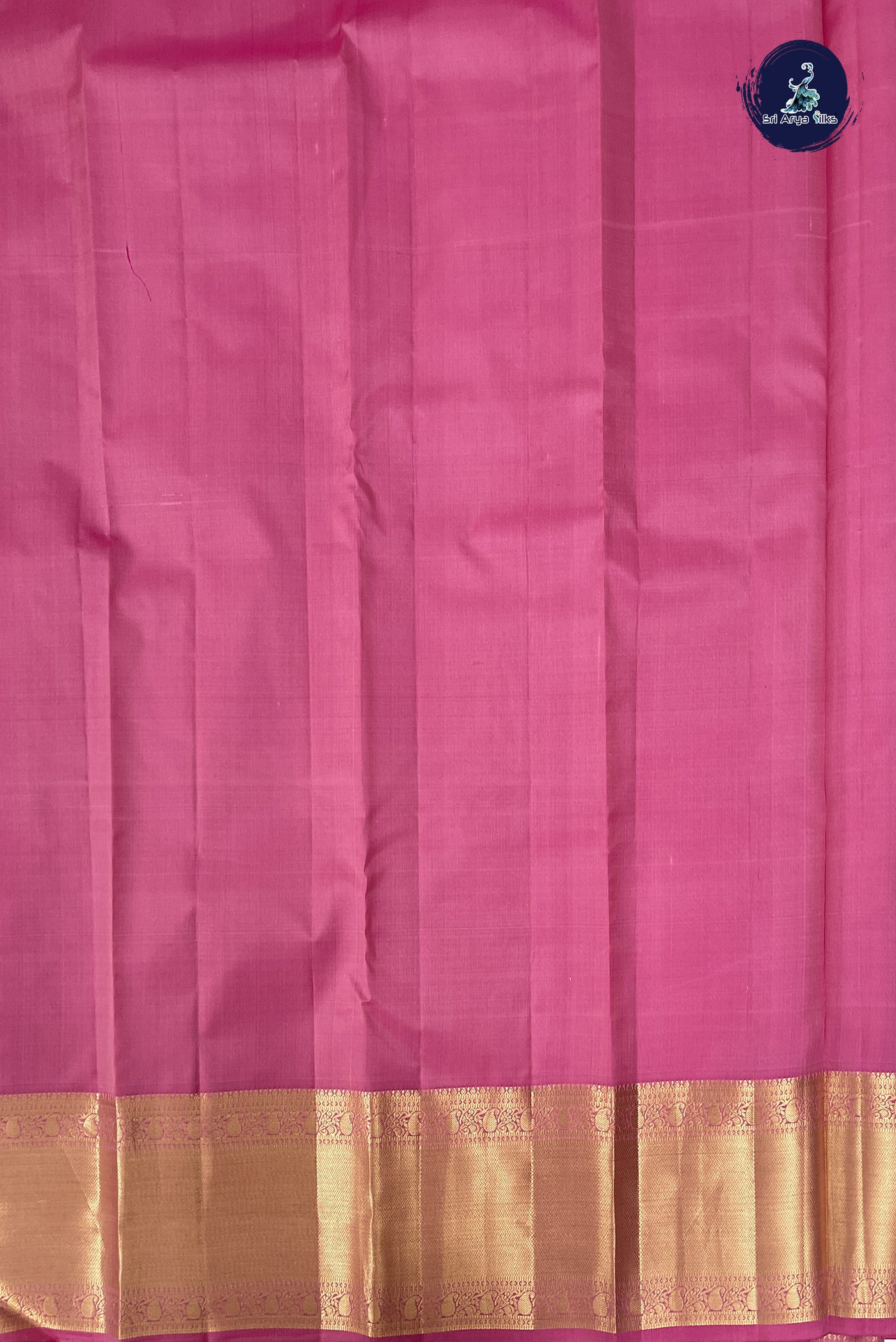 Peach Pink Traditional Silk Saree With Vaira Oosi Pattern