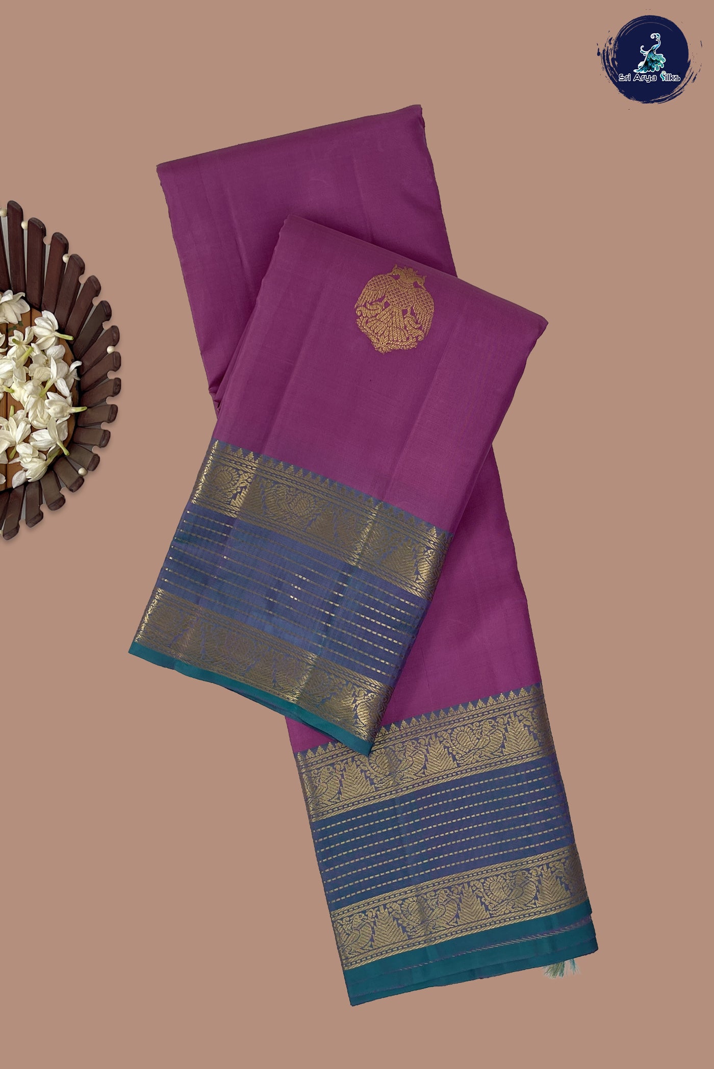Lotus Pink Traditional Silk Saree With Zari Buttas Pattern