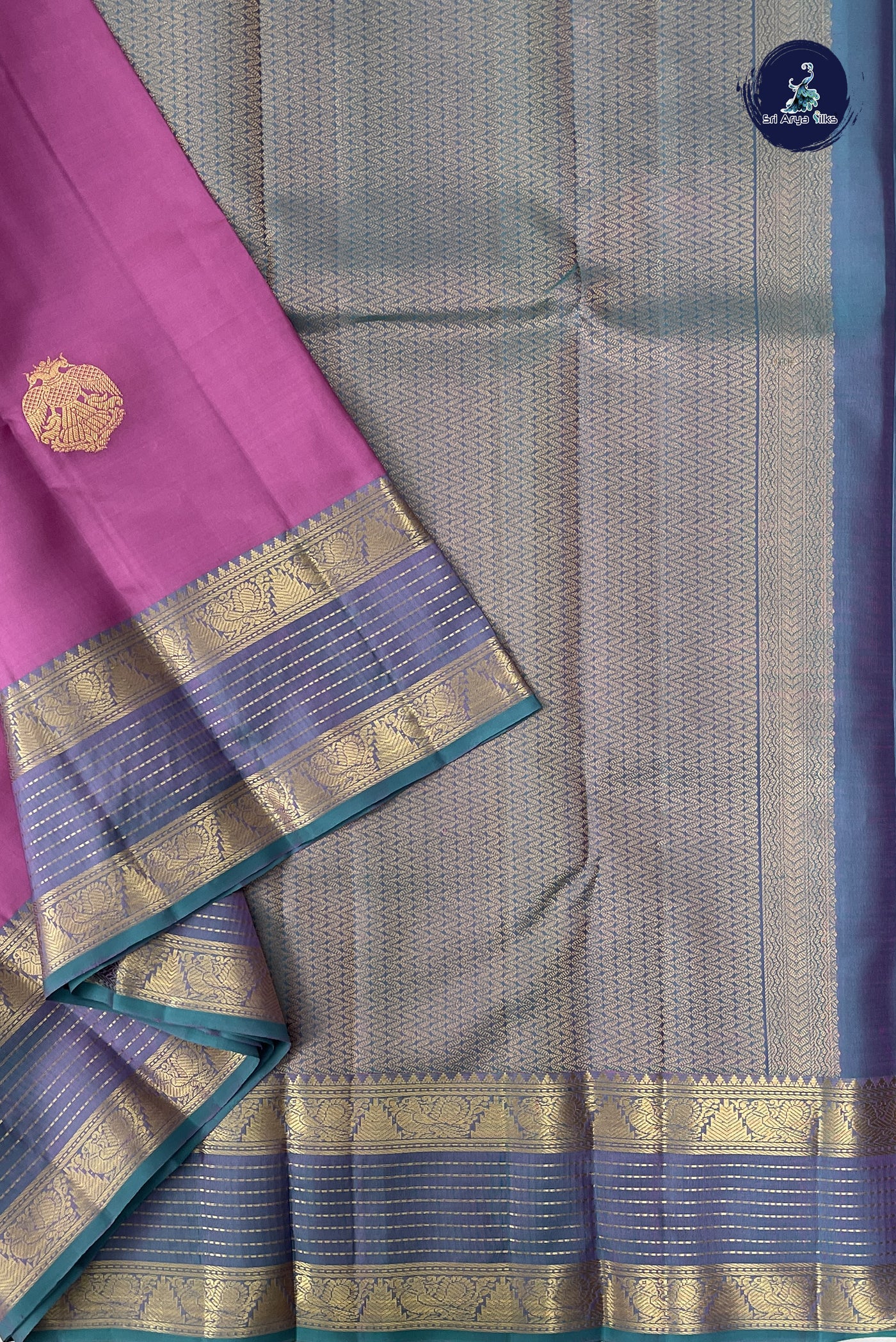Lotus Pink Traditional Silk Saree With Zari Buttas Pattern