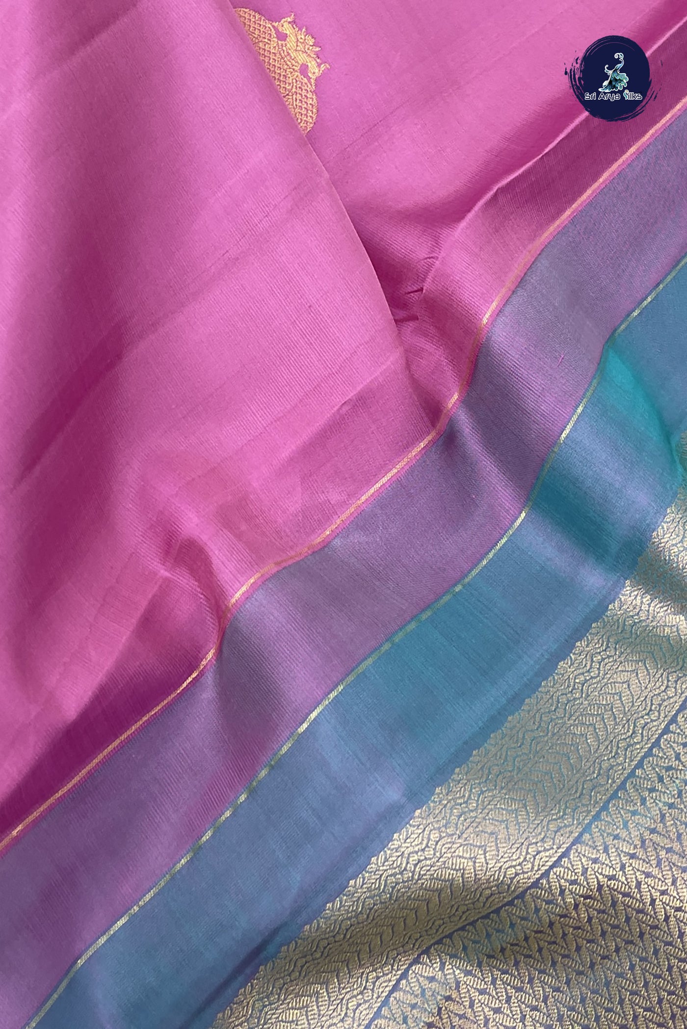Lotus Pink Traditional Silk Saree With Zari Buttas Pattern