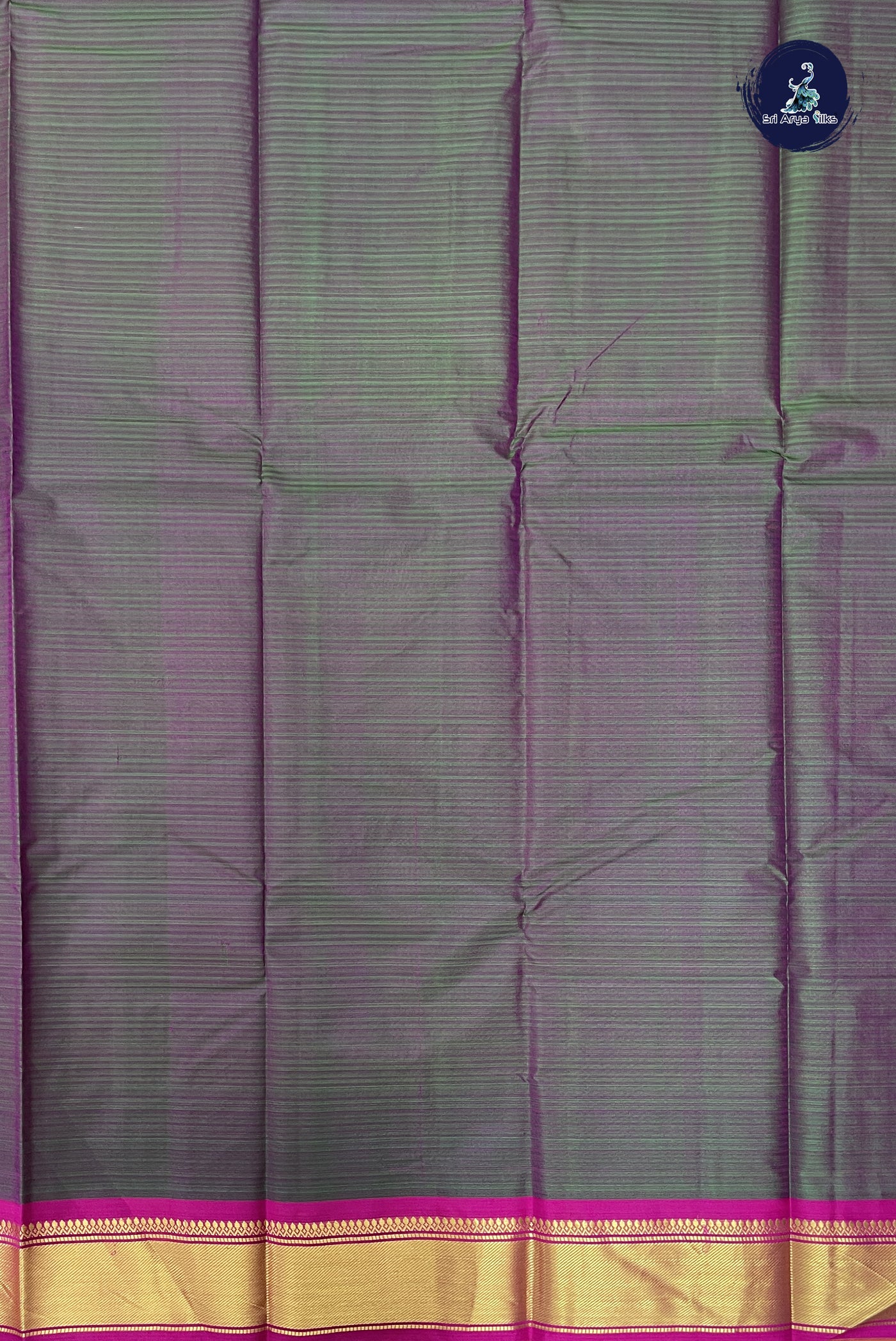 Lime Green Light Weight Silk Saree With Doria Lines Pattern