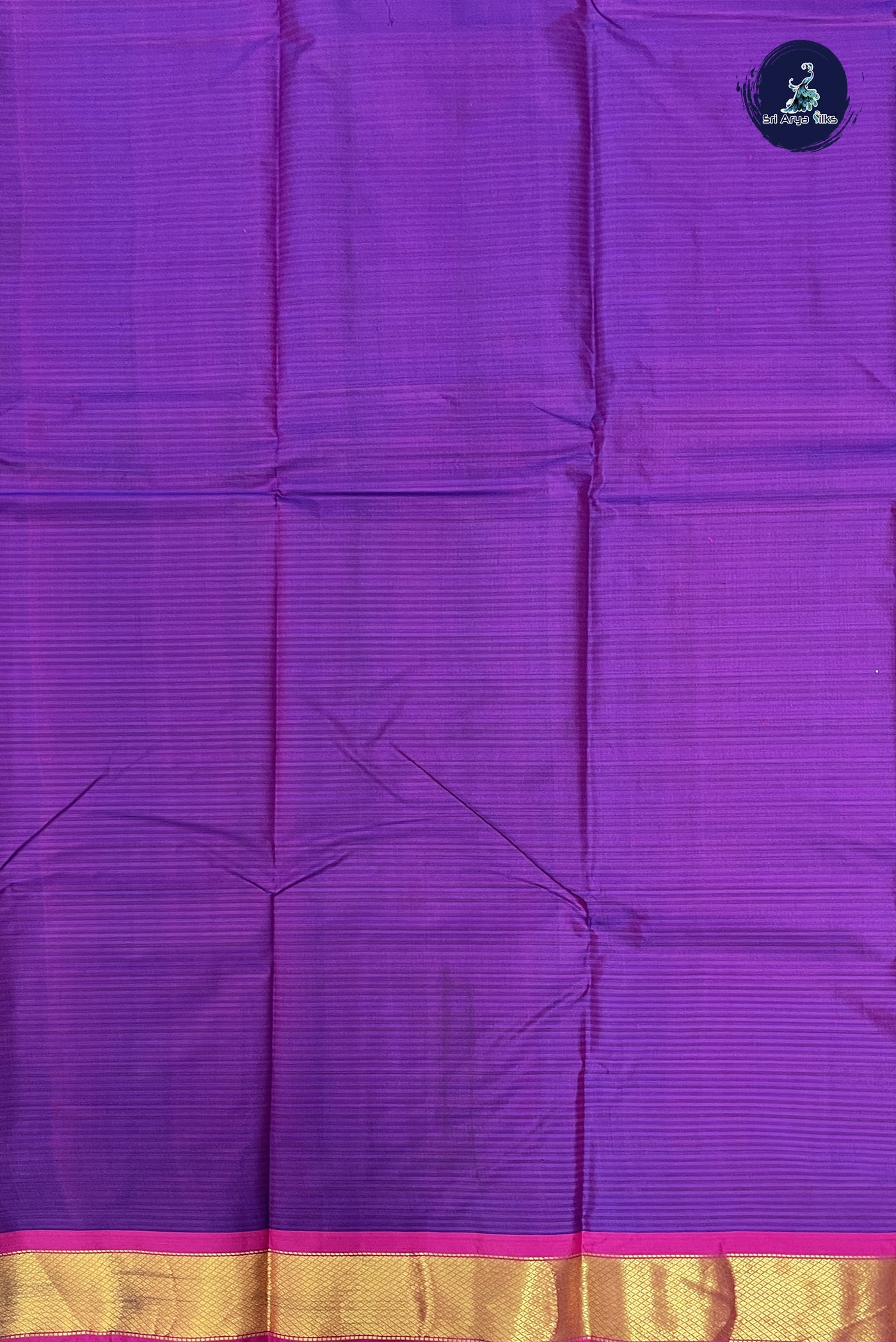 Dark Blue Light Weight Silk Saree With Doria Lines Pattern