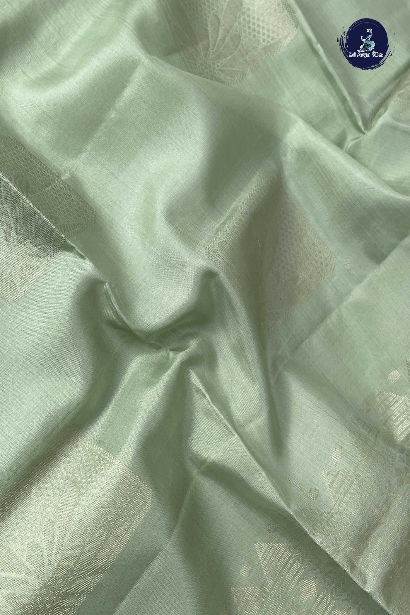 Pastel Shade Half Pure Silk Saree With Zari Buttas Pattern