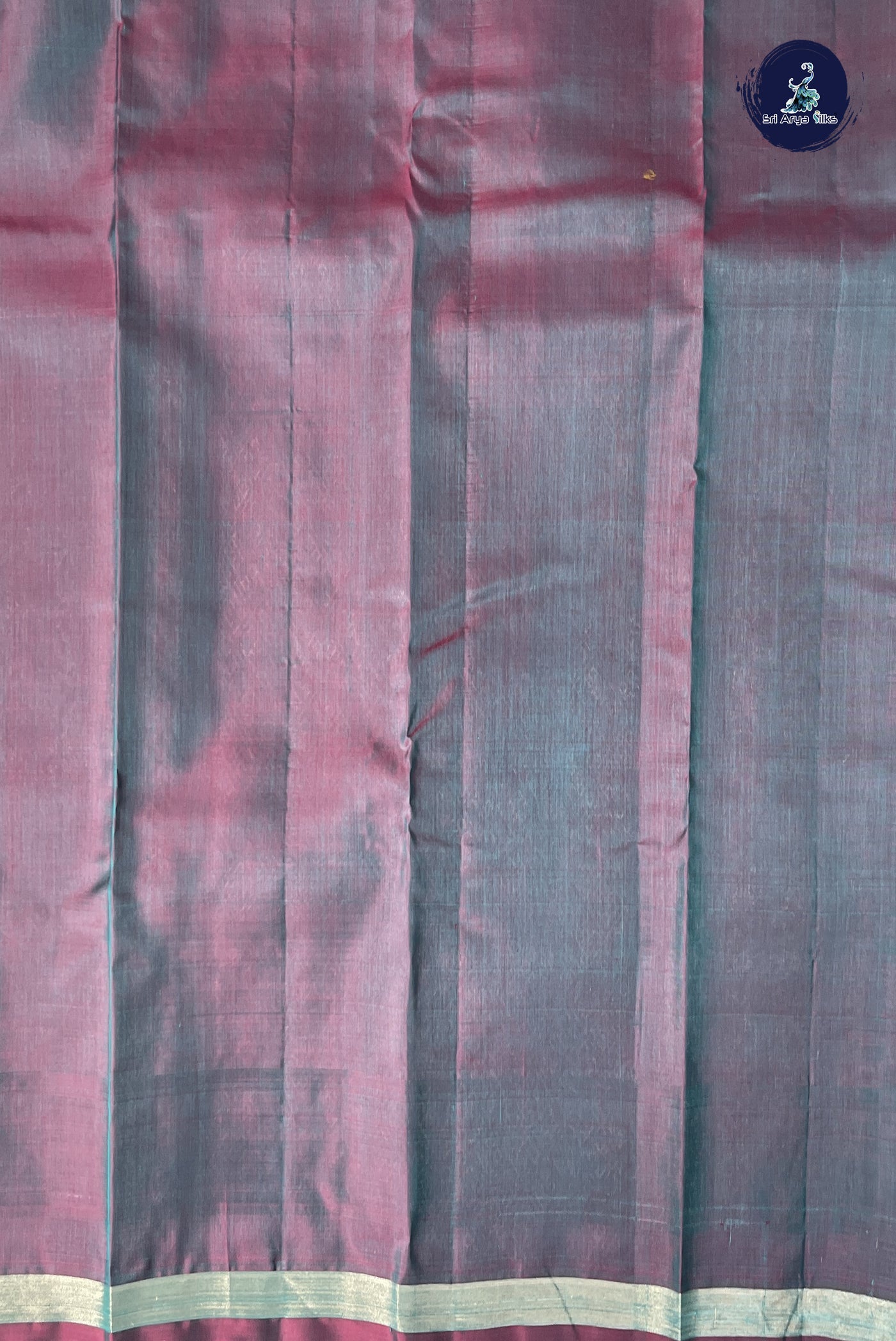 Teal Half Pure Silk Saree With Zari Buttas Pattern
