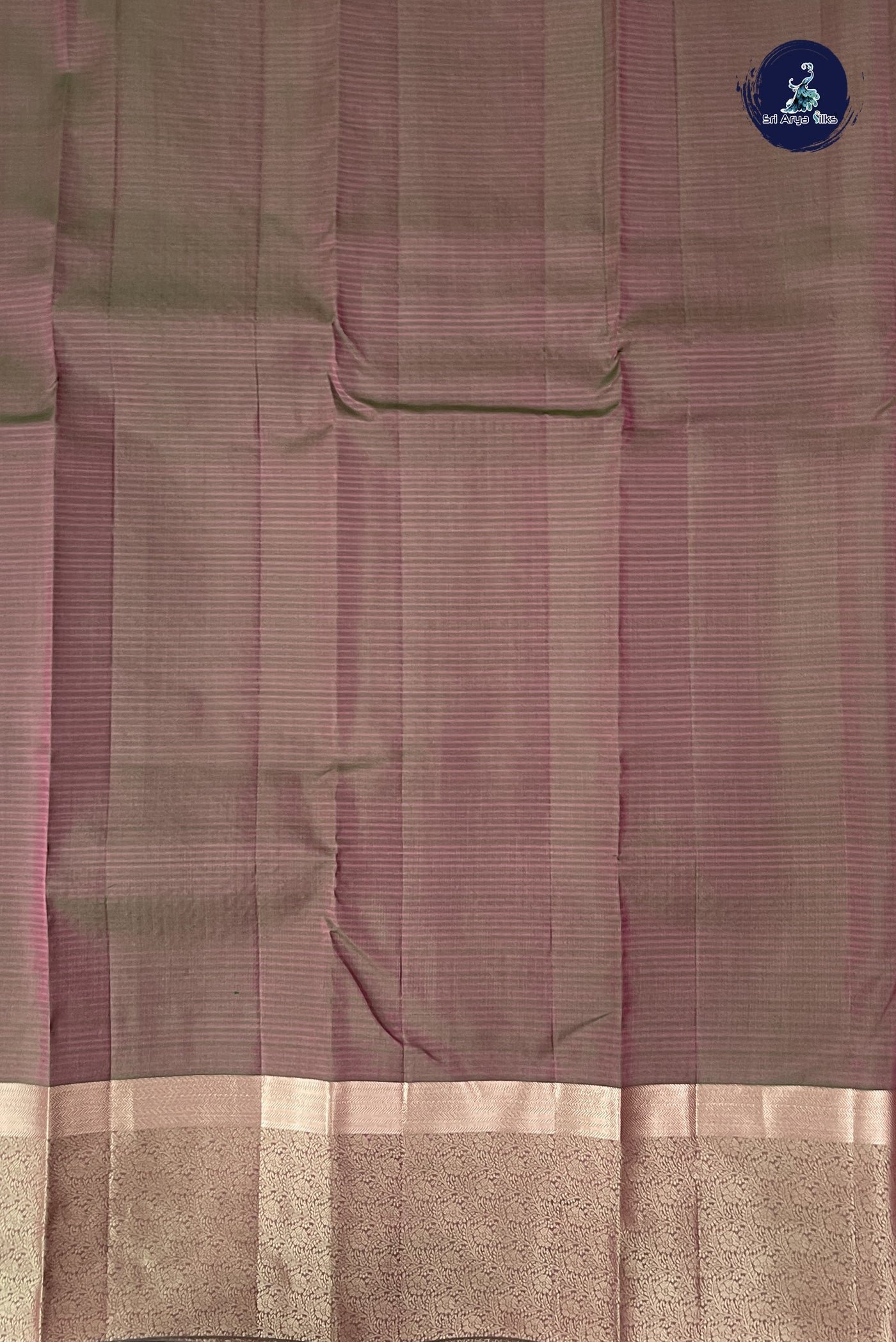 Light Pink Half Pure Silk Saree With Embossed Pattern