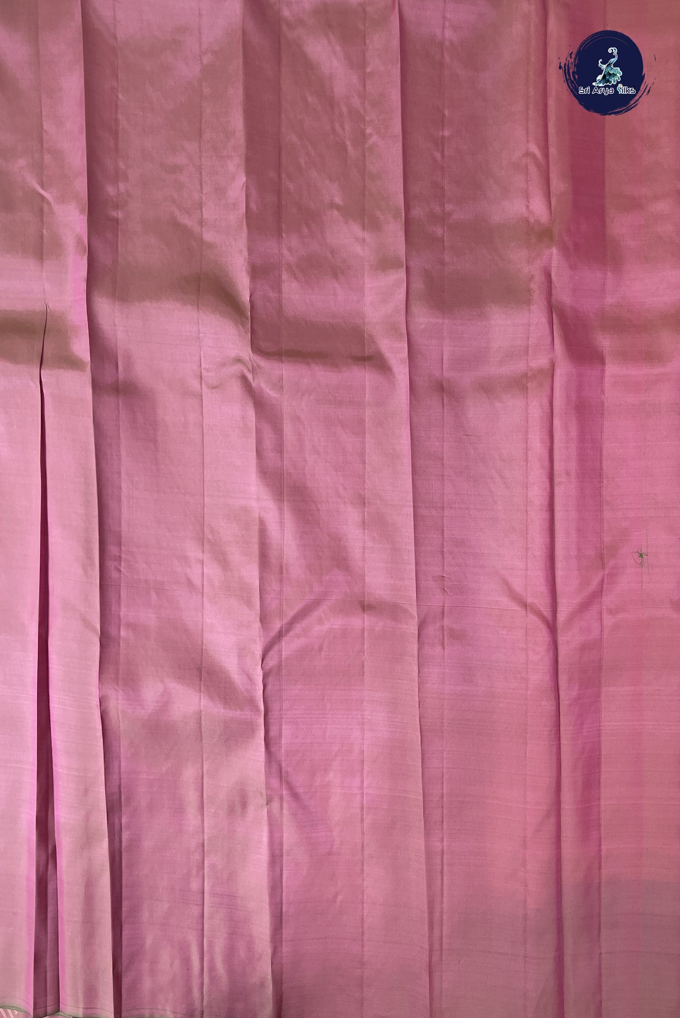 Pinkish Peach Half Pure Silk Saree With Zari Buttas Pattern