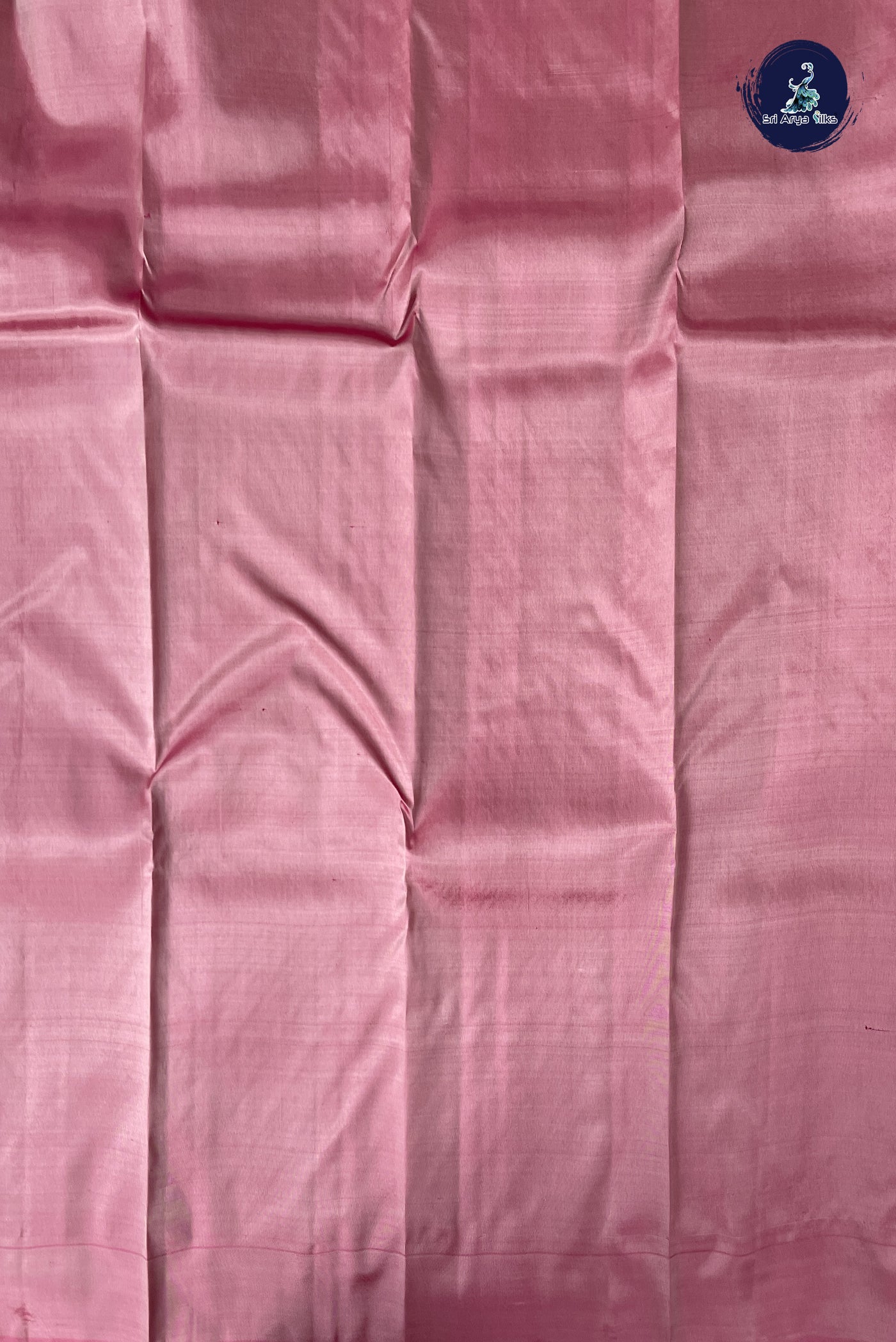 Pastel Shade Half Pure Silk Saree With Stripes Pattern