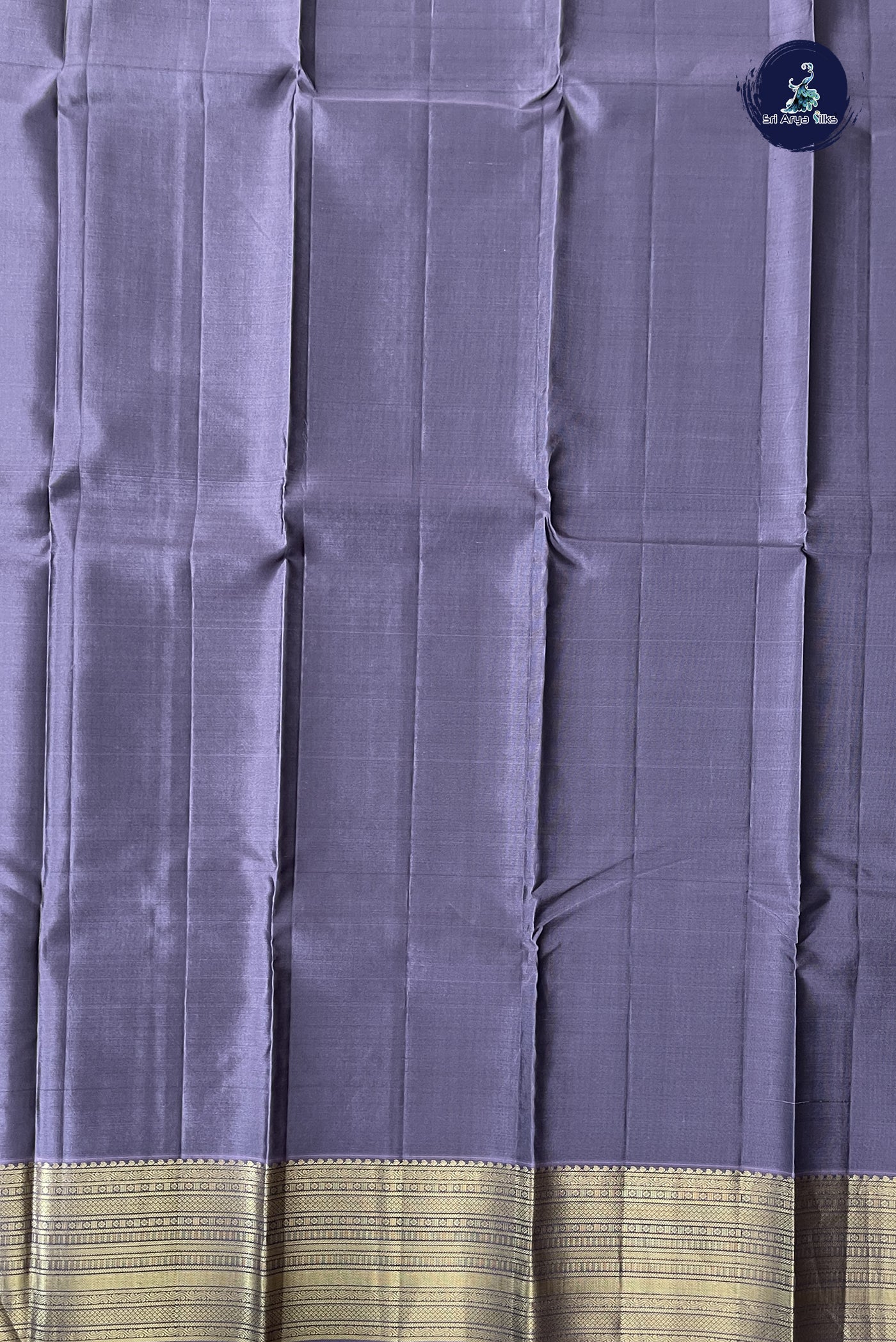 Greenish Grey Half Pure Silk Saree With Embossed Pattern
