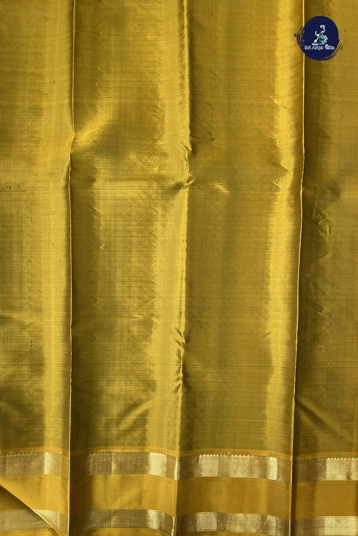 Bottle Green Light Weight Silk Saree With Stripes Pattern