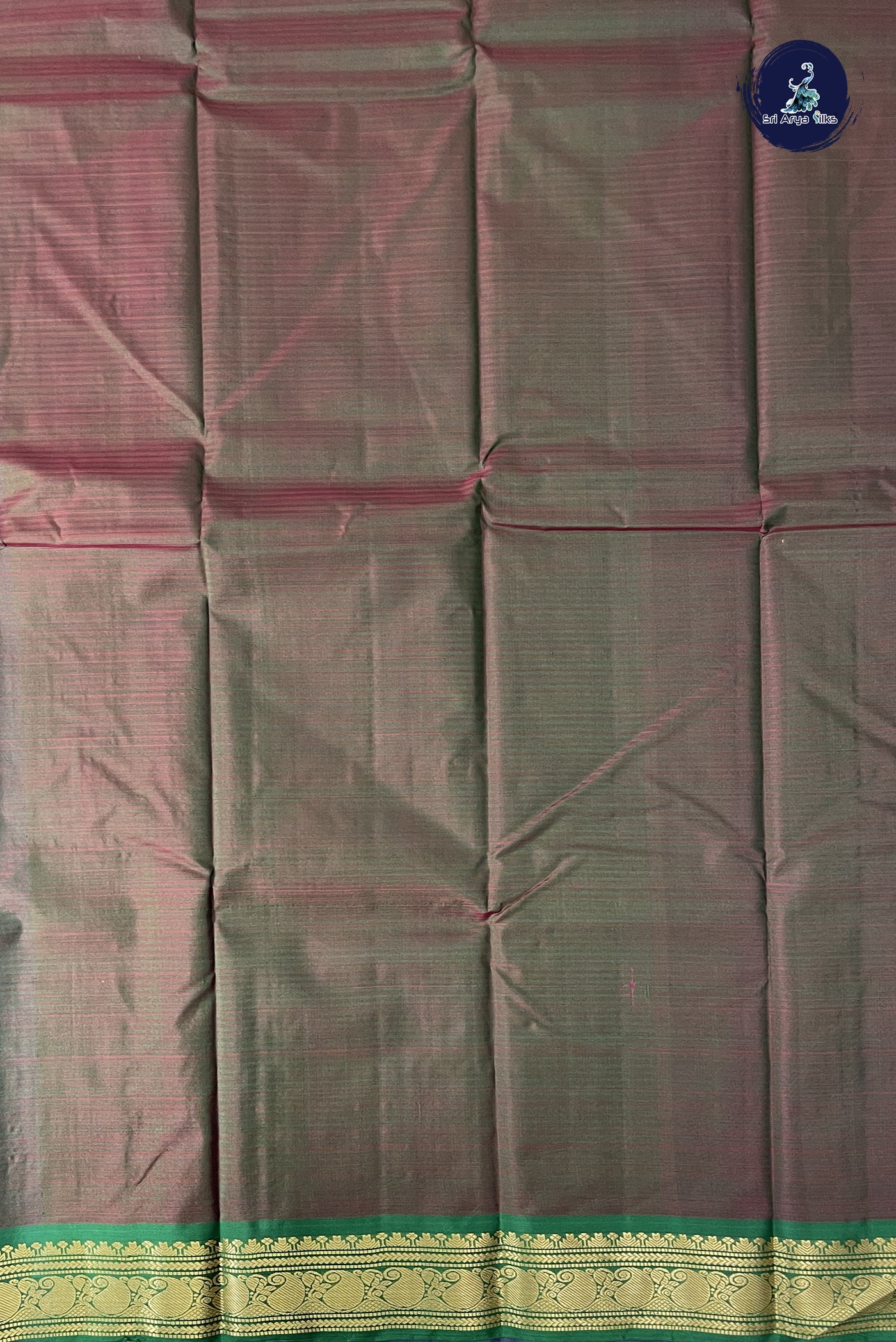 Dual Tone Purple Light Weight Silk Saree With Doria Lines Pattern