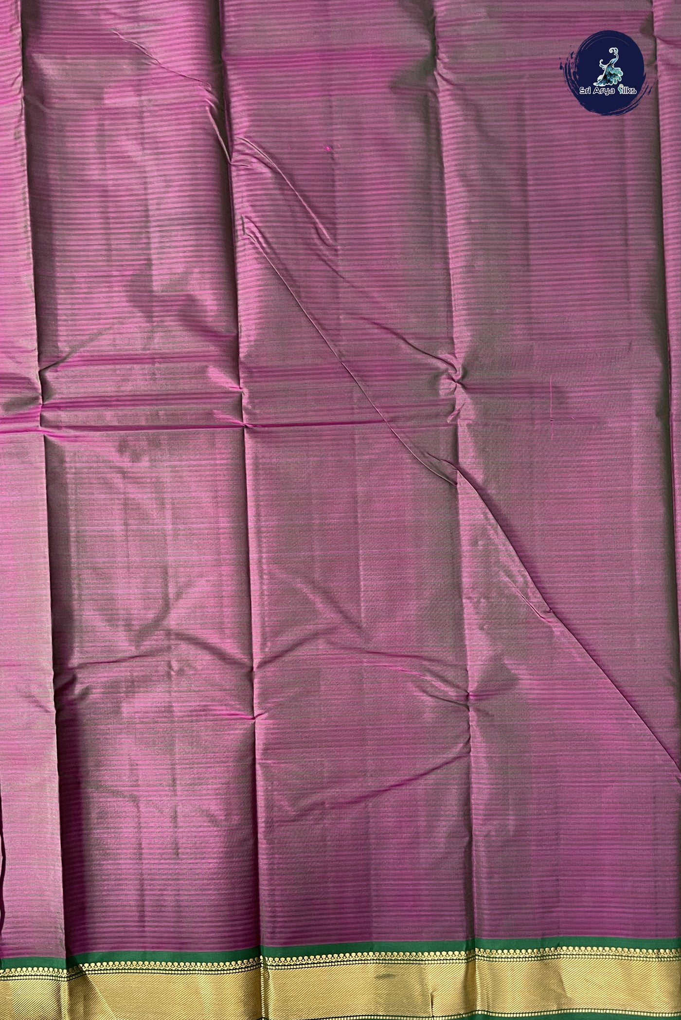 Purple Light Weight Silk Saree With Doria Lines Pattern