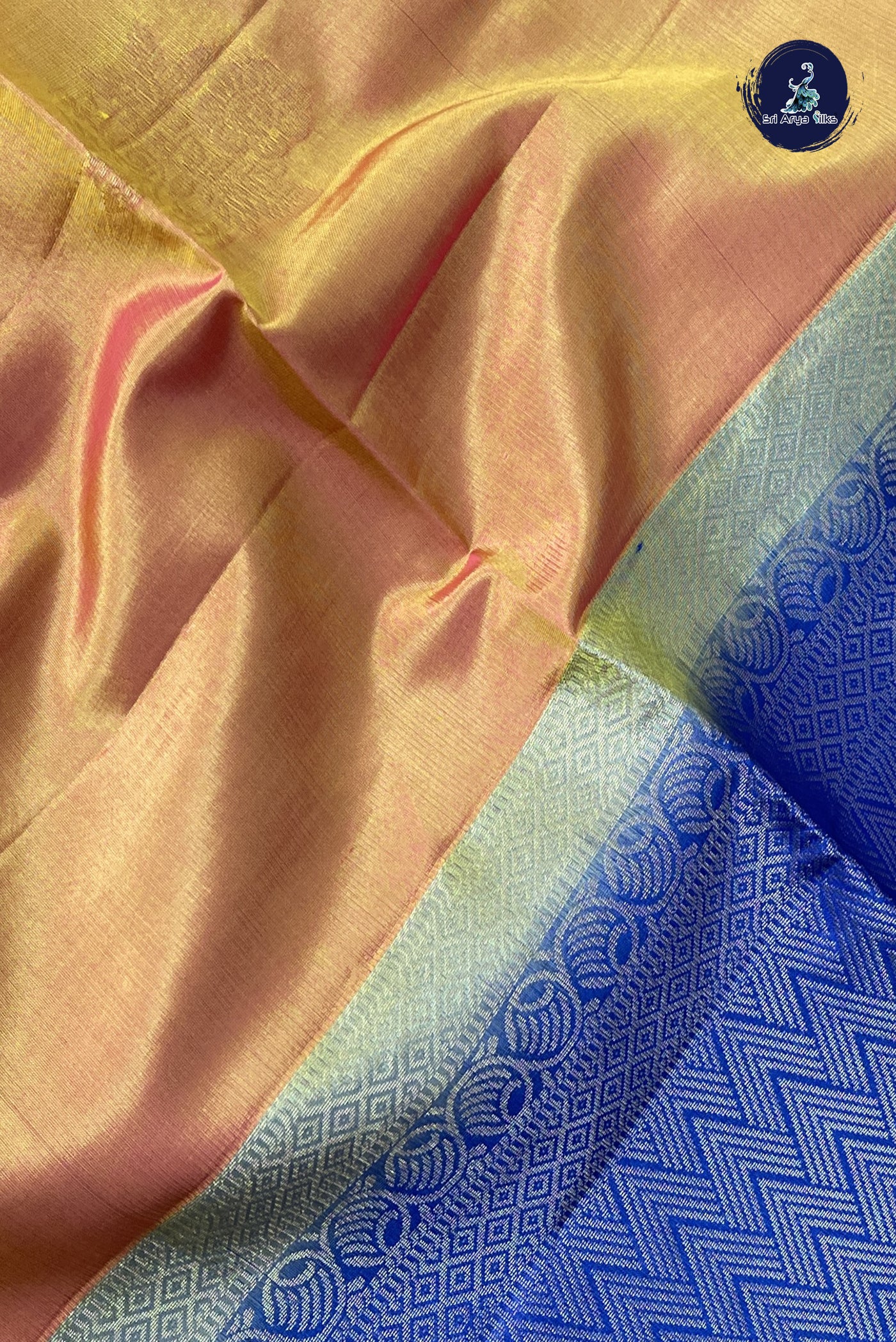 Lite Mustard Orange Half Pure Silk Saree With Zari Buttas Pattern