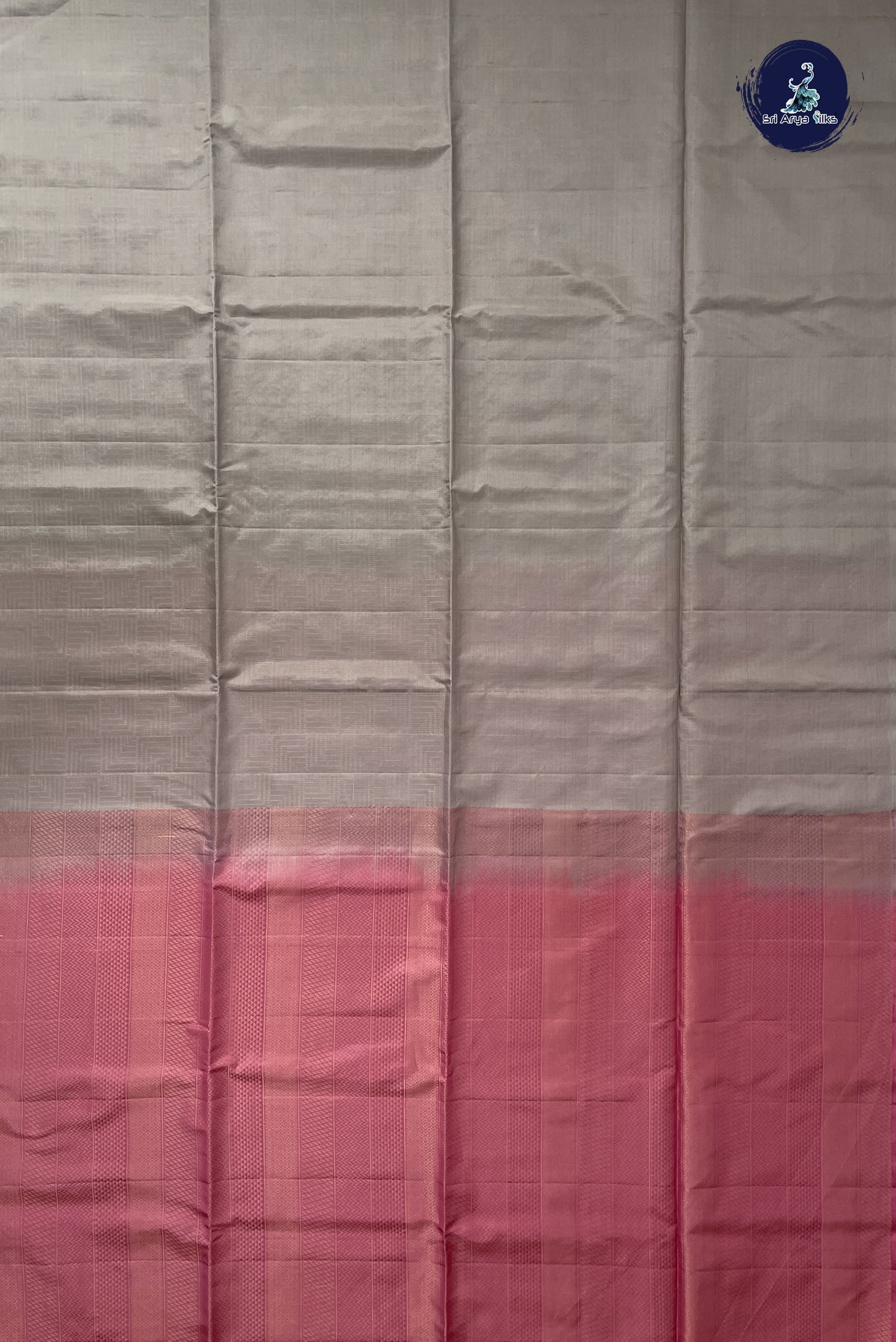 Pastel Shade Half Pure Silk Saree With Zari Woven Pattern